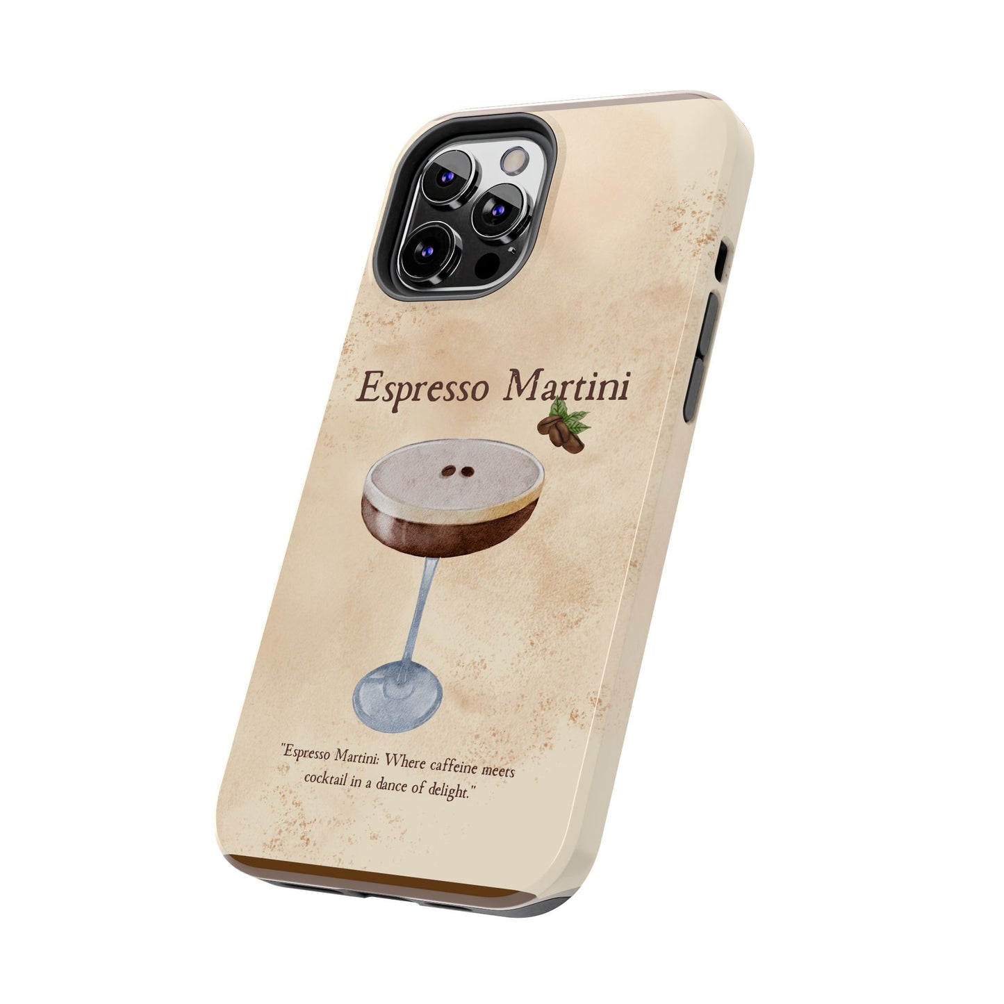 Espresso Martini Tough Phone Cases | Stylish Drink Design | Unique Gift for Cocktail Lovers | Perfect for Any Occasion