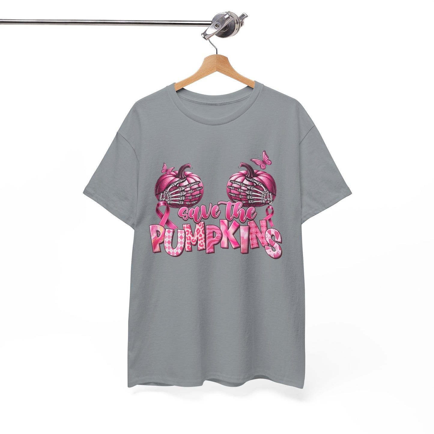 Save the Pumpkins Unisex Tee | Fall Fashion & Breast Cancer Awareness