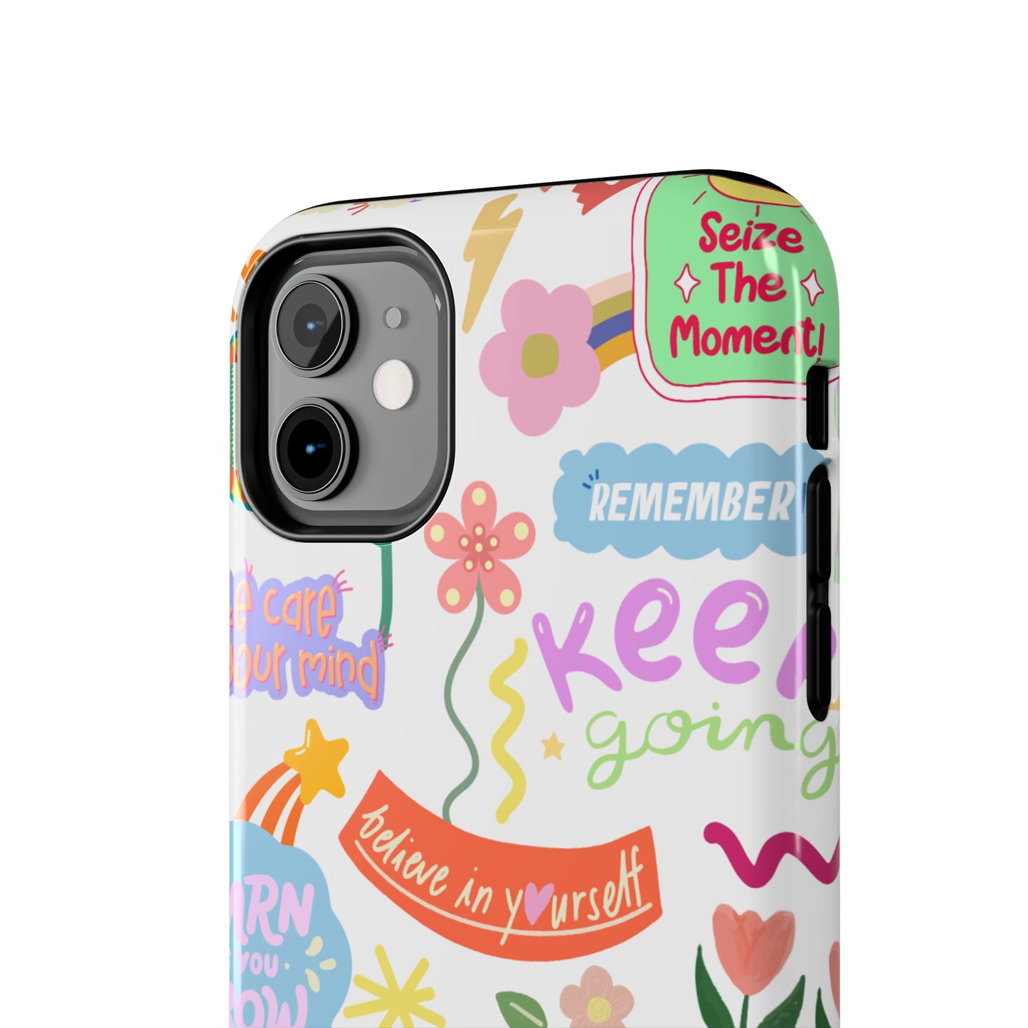 Inspirational, Motivational Phone Case, Cute Floral, Confidence Case, Gift for Her, Positive Vibes