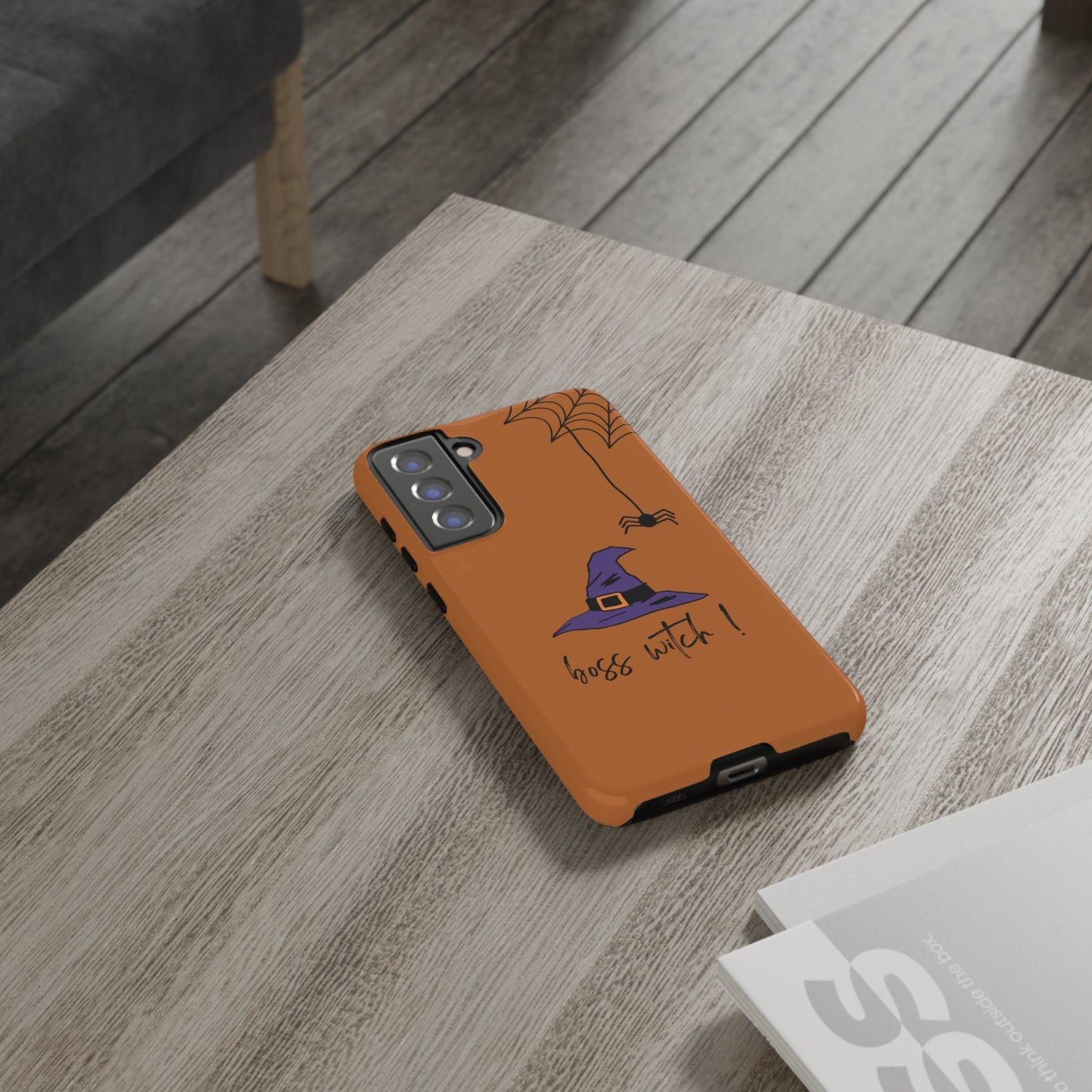Halloween Phone Case, Boss Witch Phone Cover, Spooky Witch Design, Phone Accessory, Gift for Her, Autumn Decor, Witchy Aesthetic