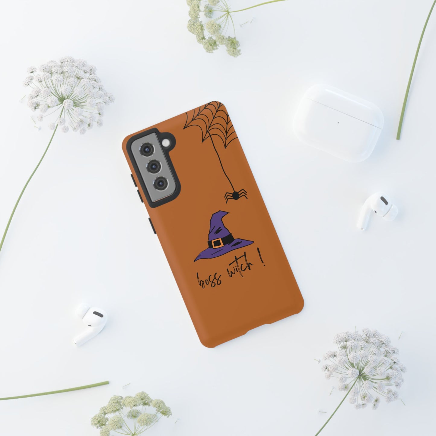 Halloween Phone Case, Boss Witch Phone Cover, Spooky Witch Design, Phone Accessory, Gift for Her, Autumn Decor, Witchy Aesthetic