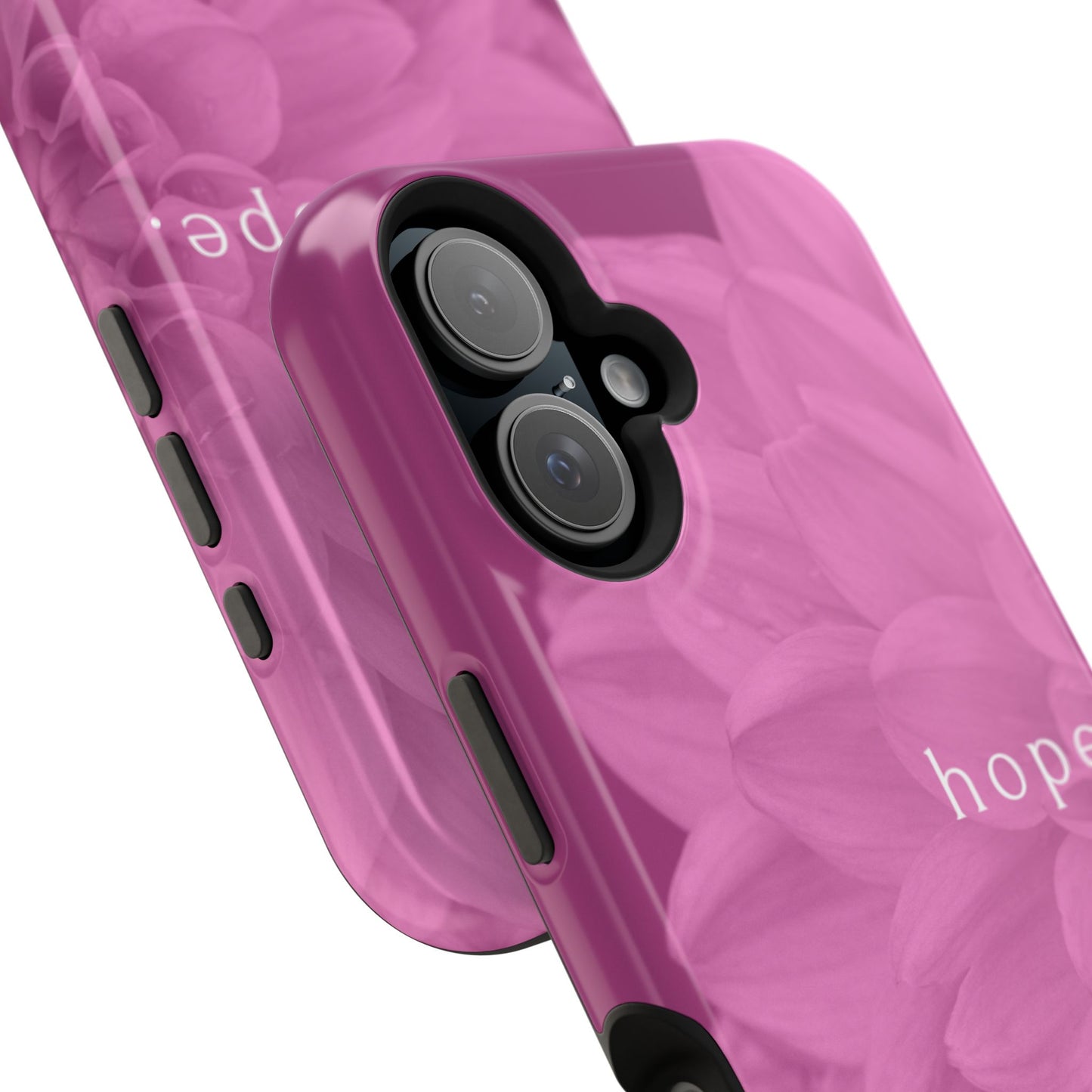 Hopeful, Inspirational Pink Flower Design Phone Case