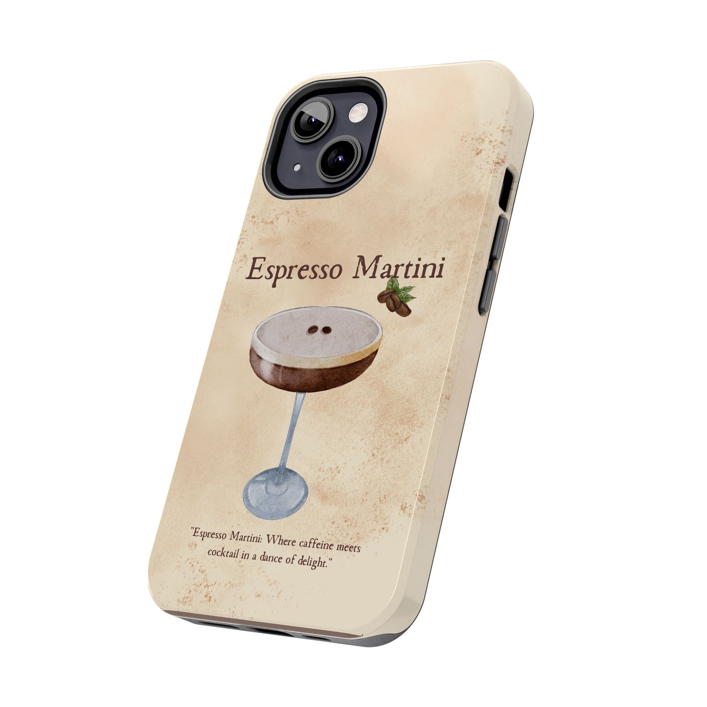 Espresso Martini Tough Phone Cases | Stylish Drink Design | Unique Gift for Cocktail Lovers | Perfect for Any Occasion