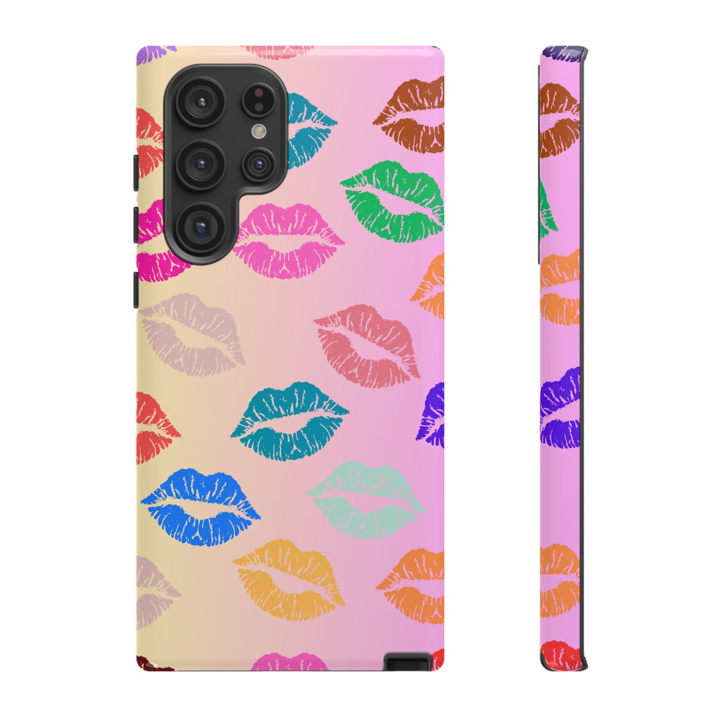 Kiss Print Tough Phone Cases Cute, Durable for Samsung
