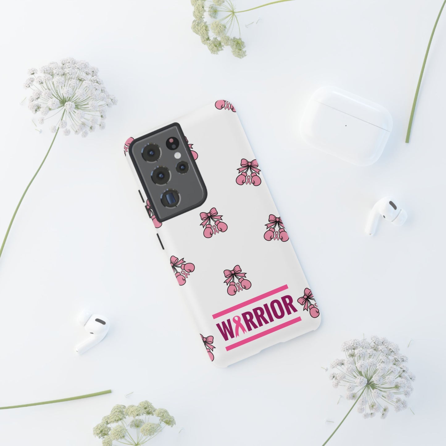 Phone Case - Pink Warrior Cancer Awareness Gift for Breast Cancer Survivor for Samsung