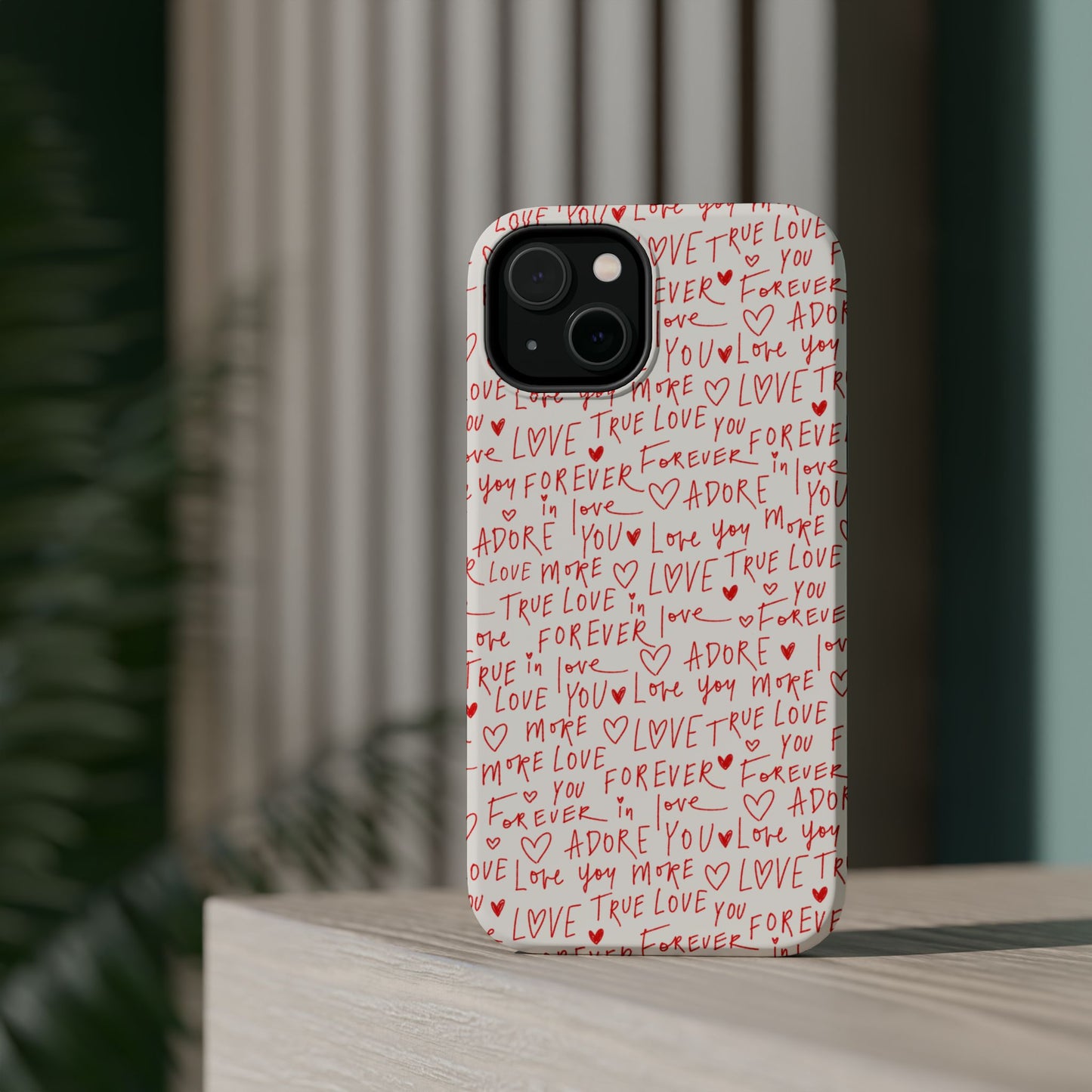 Love Hearts MAGNETIC Tough Case for iPhone, Cute Heart Design, Adore You Case, True Love Protection