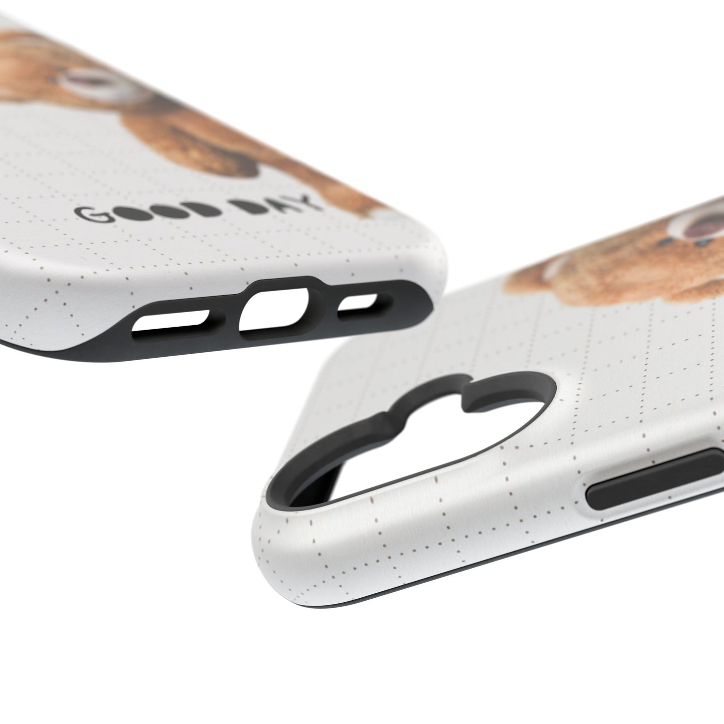 Good Day Teddy Bear MAGNETIC Phone Cases, Cute, Gift for Friends, Teddy Bear Lover's Case
