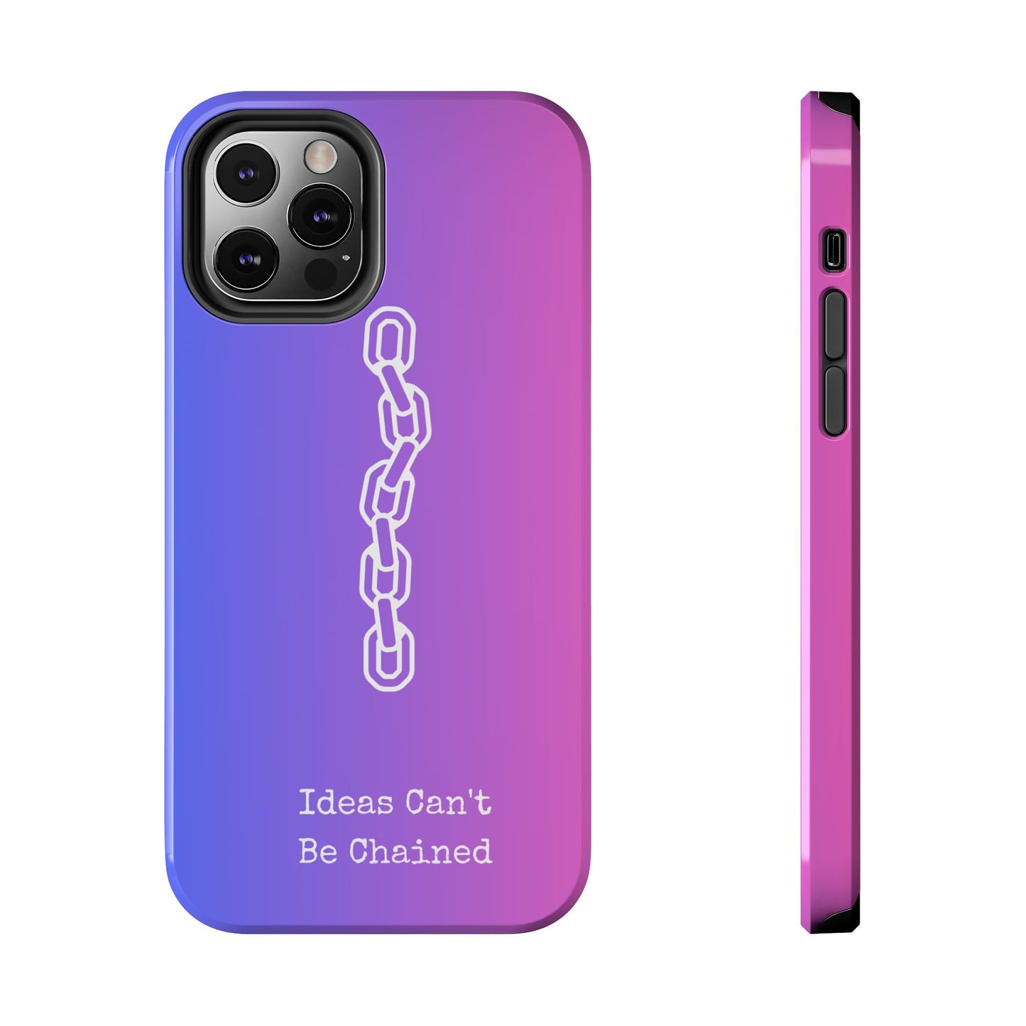 Inspirational, Motivational - Ideas Can't Be Chained Phone Cases
