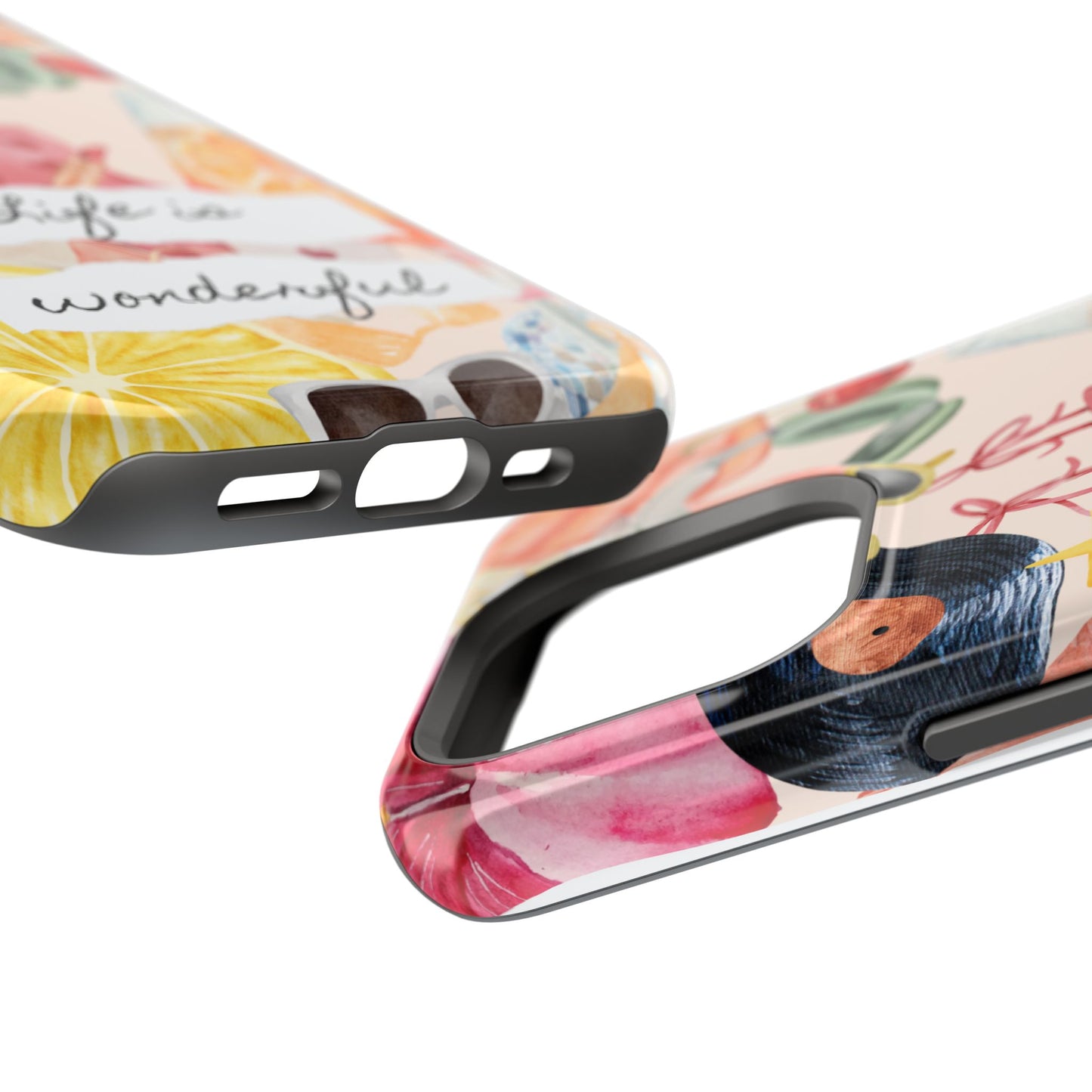 Life is Wonderful, Stylish Phone Cover, Cute Phone Accessory, Gift for Her, Summer Vibe Phone Case