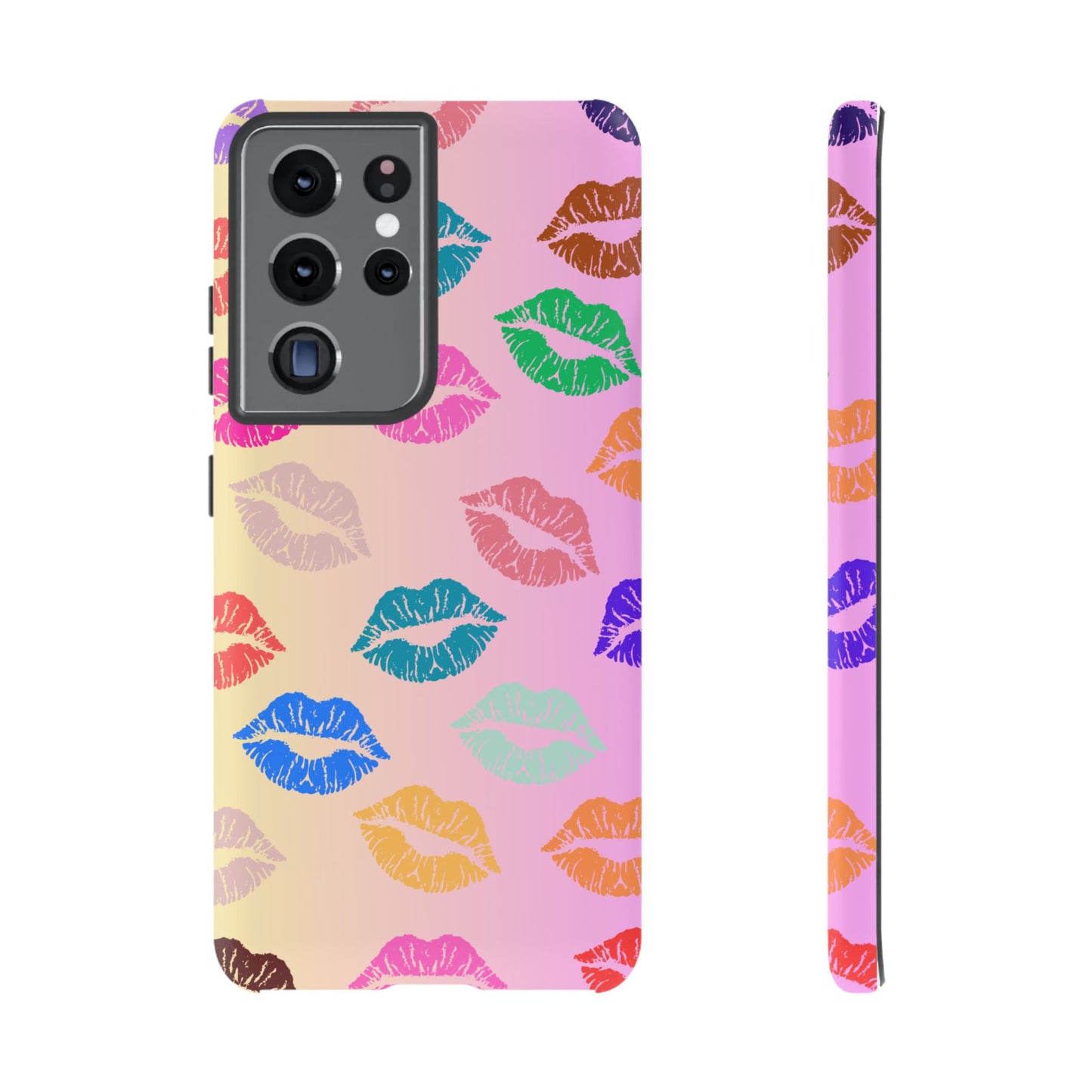 Kiss Print Tough Phone Cases Cute, Durable for Samsung
