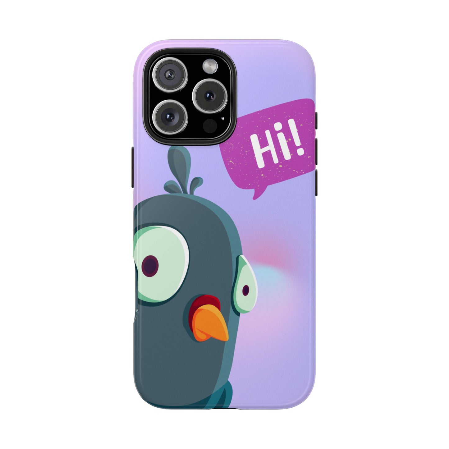 Colorful Cartoon Bird Tough Phone Case - Say Hi!