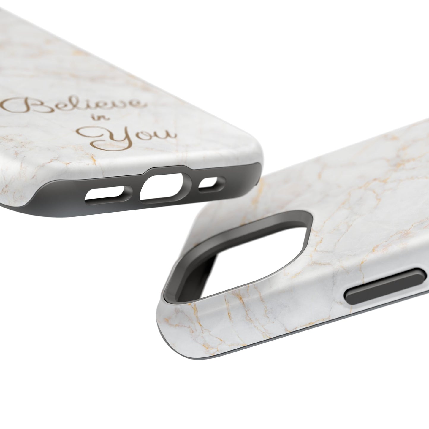 Elegant Motivational, Inspirational - Believe in You, Tough MAGNETIC Phone Case