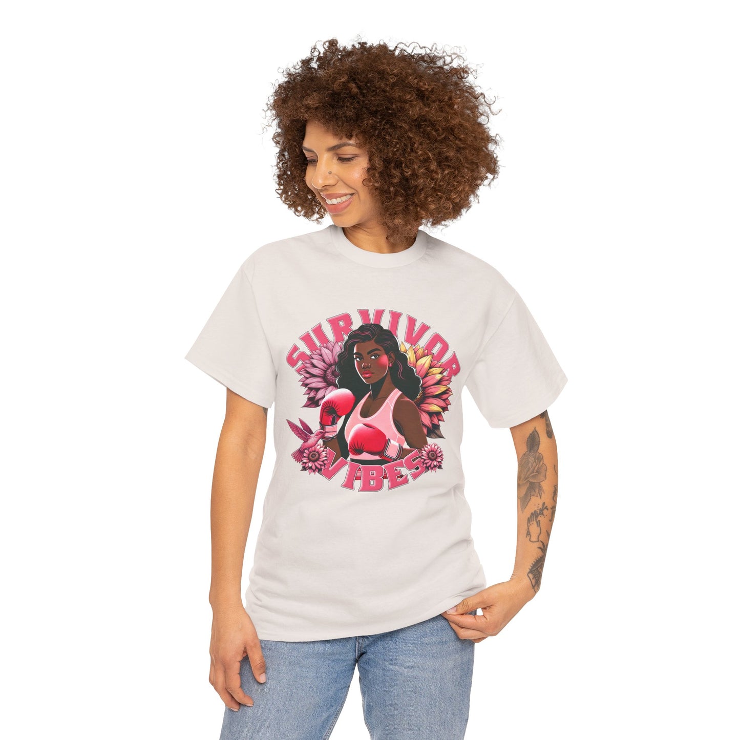 Survivor Vibes Unisex Tee - Empowering Breast Cancer T-Shirt