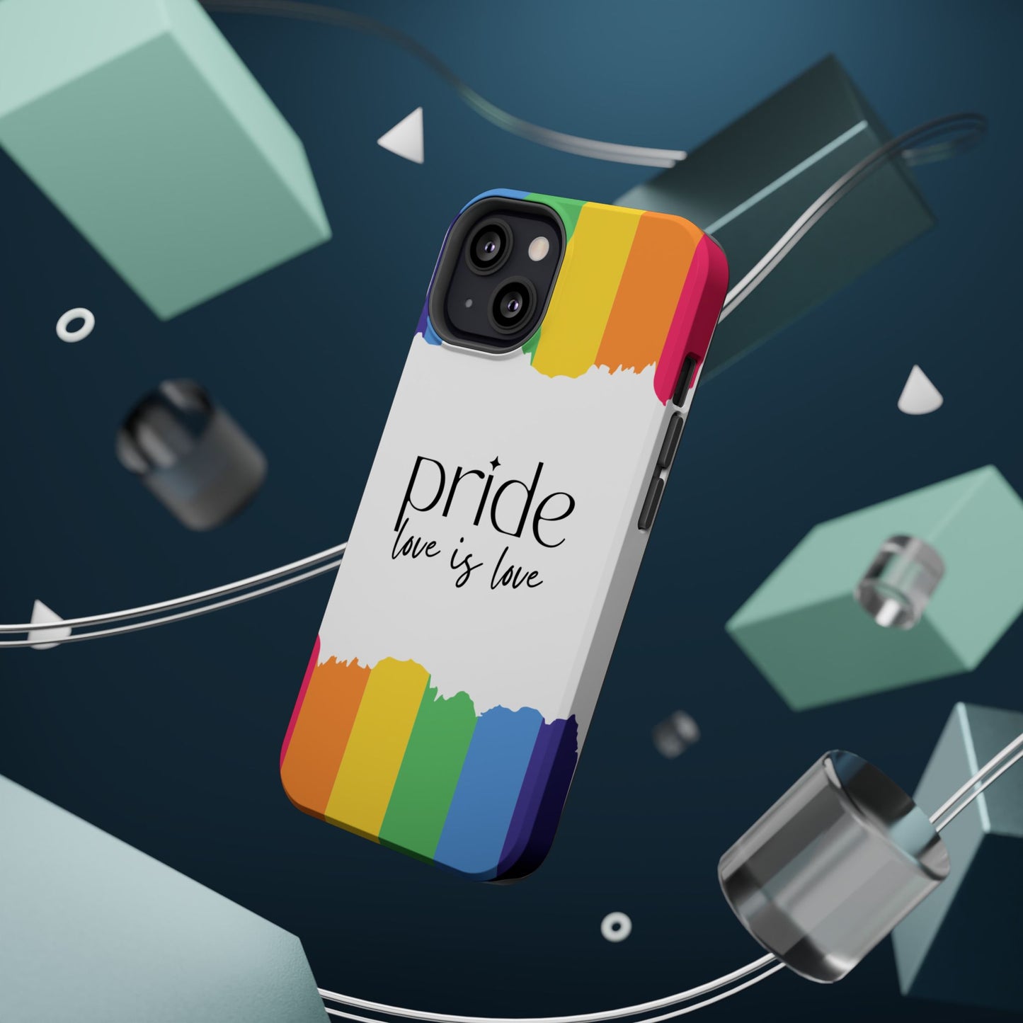 Pride - Love is Love, LGBTQ+, Rainbow Tough Phone Case