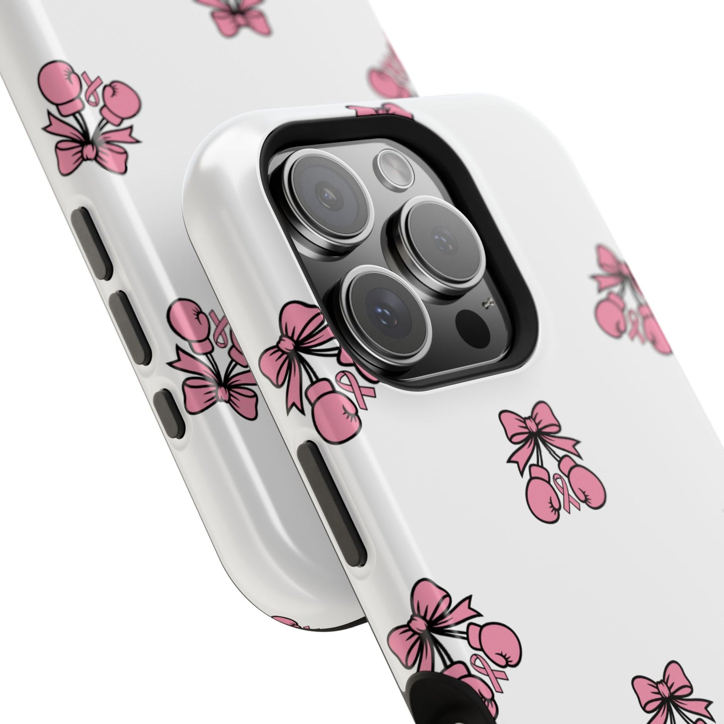 Warrior Bow Pink Magnetic Phone Case, Support Breast Cancer Awareness, Gift for Cancer Fighters for Iphone