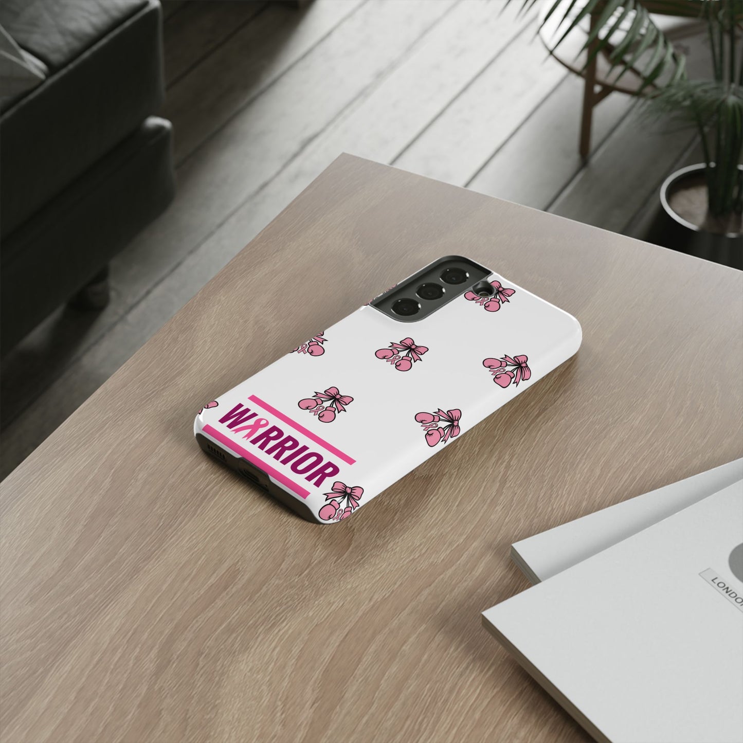Phone Case - Pink Warrior Cancer Awareness Gift for Breast Cancer Survivor for Samsung