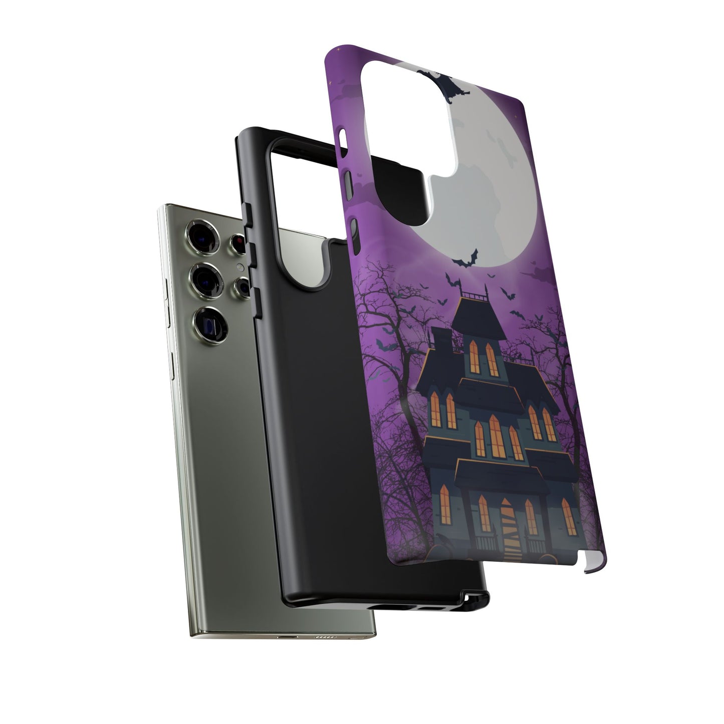 Halloween Haunted, Spooky House, Witchy Vibe Phone Case for Samsung