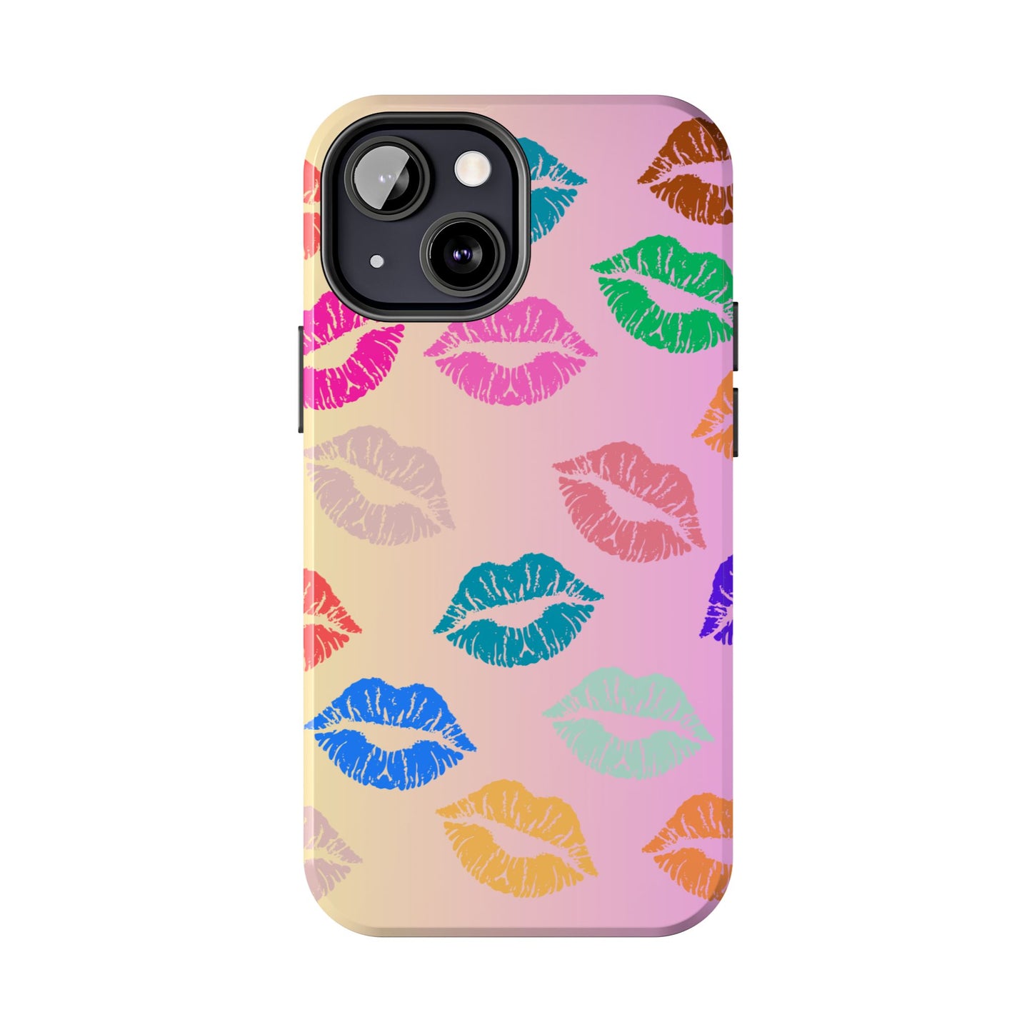 Kiss Print Tough Phone Cases Cute, Durable for Iphone