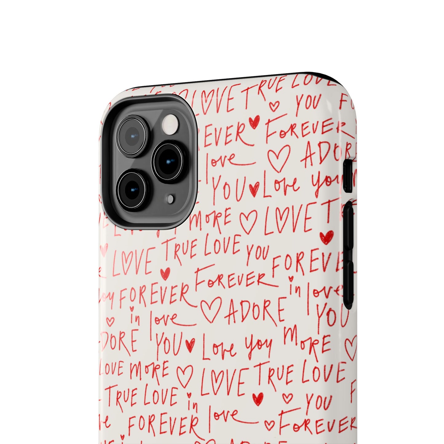 Love Hearts Tough Case for iPhone, Cute Heart Design, Adore You Case, True Love Protection