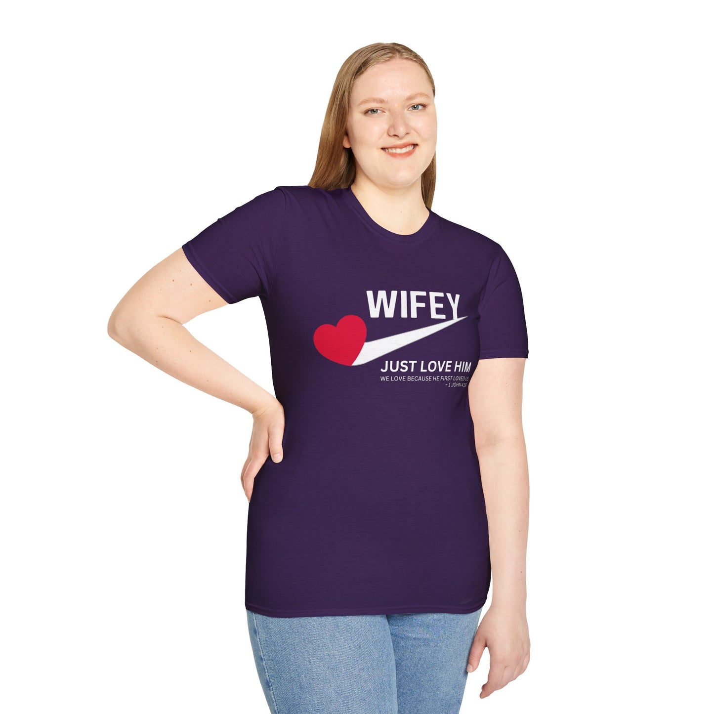 Wifey Just Love Him T-Shirt for Anniversaries & Valentine’s Day