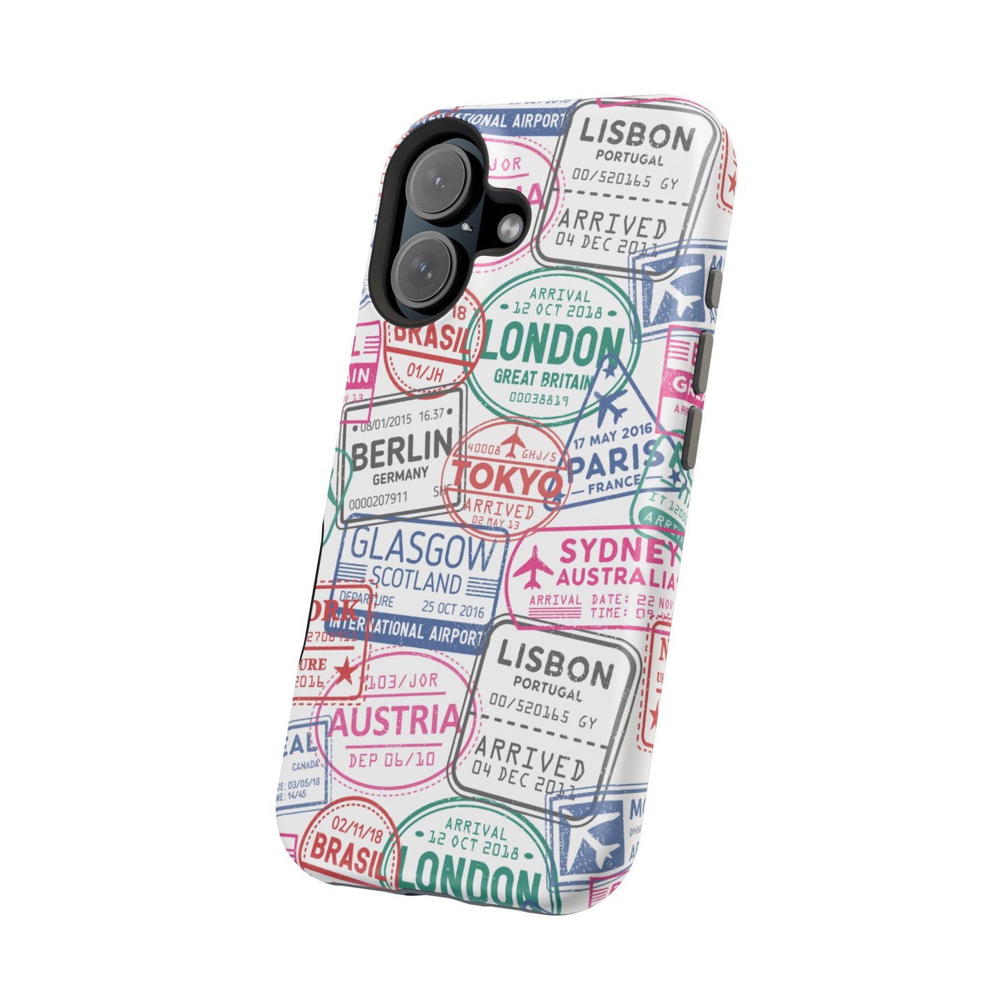 Travel-Inspired, Passport, Travelers, Adventure Stamp, Unique MAGNETIC Phone Case