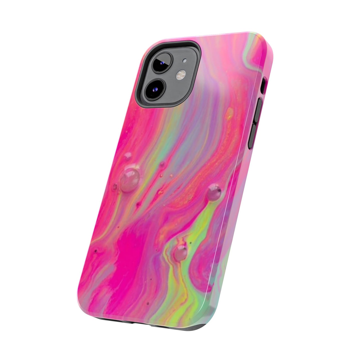 Colorful Swirl Futuristic Tough Phone Case, Stylish Durable Cover for Iphone