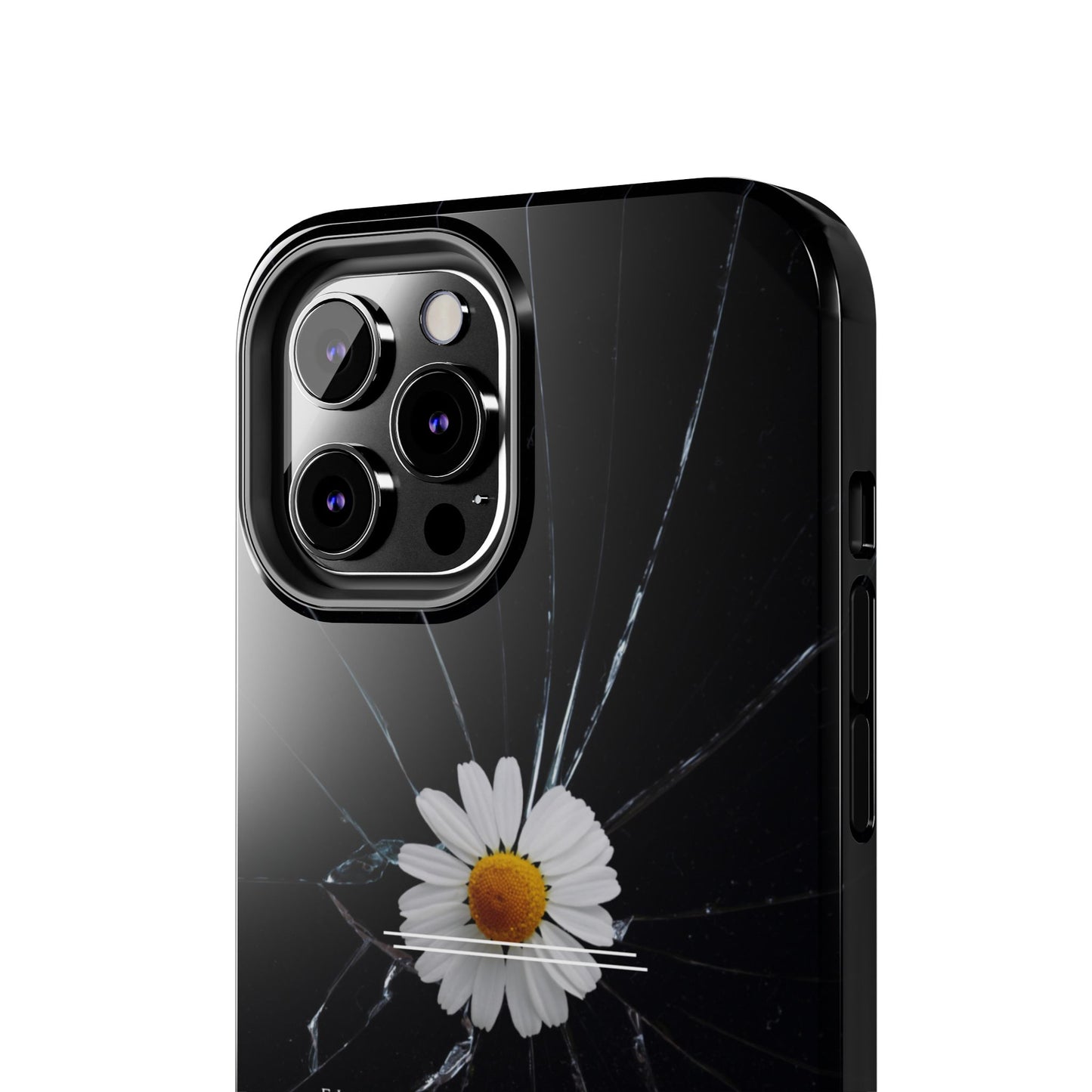 Flawed But Still Worthy Phone Case - Tough Cases, Inspirational Gift, Floral Design, Self-Love
