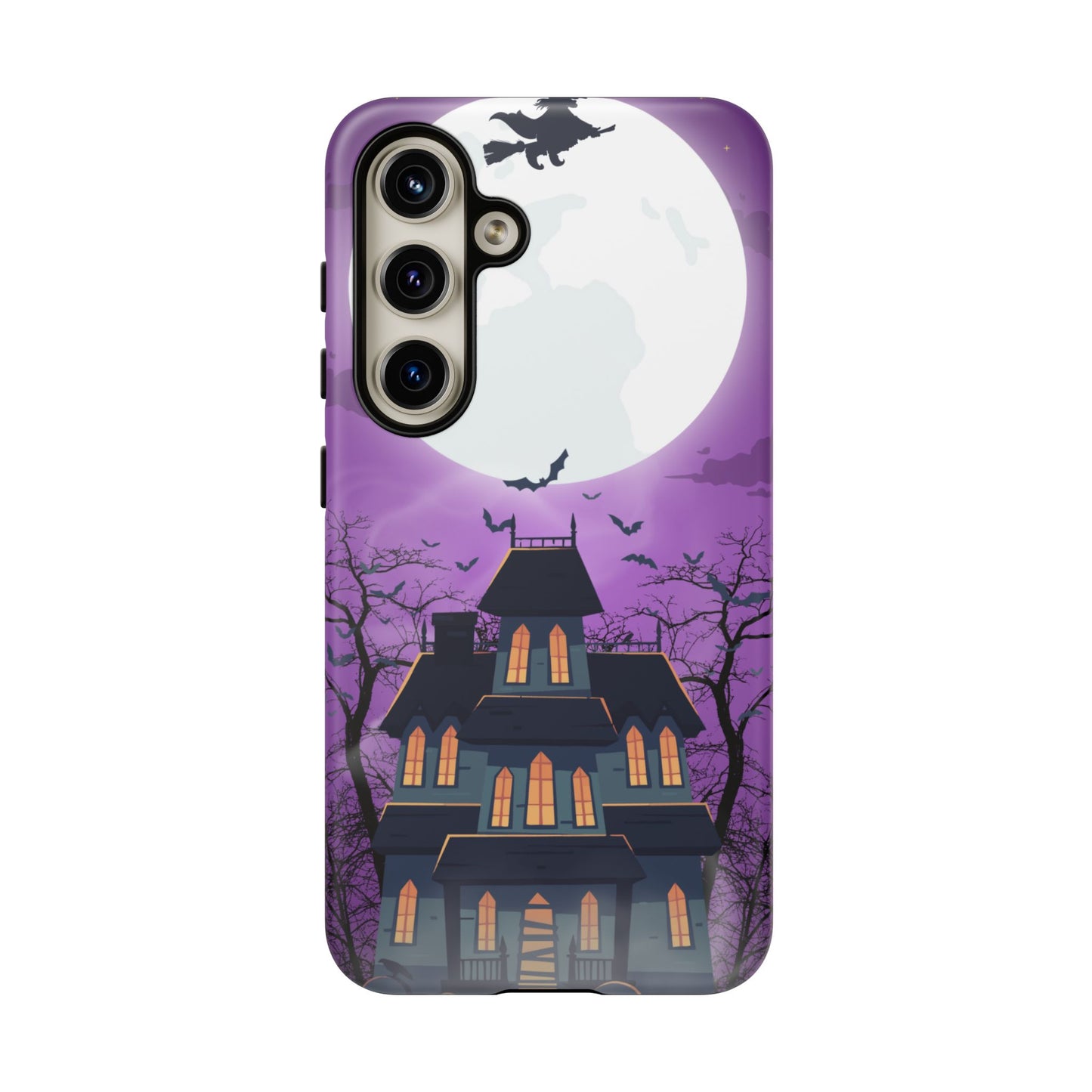Halloween Haunted, Spooky House, Witchy Vibe Phone Case for Samsung