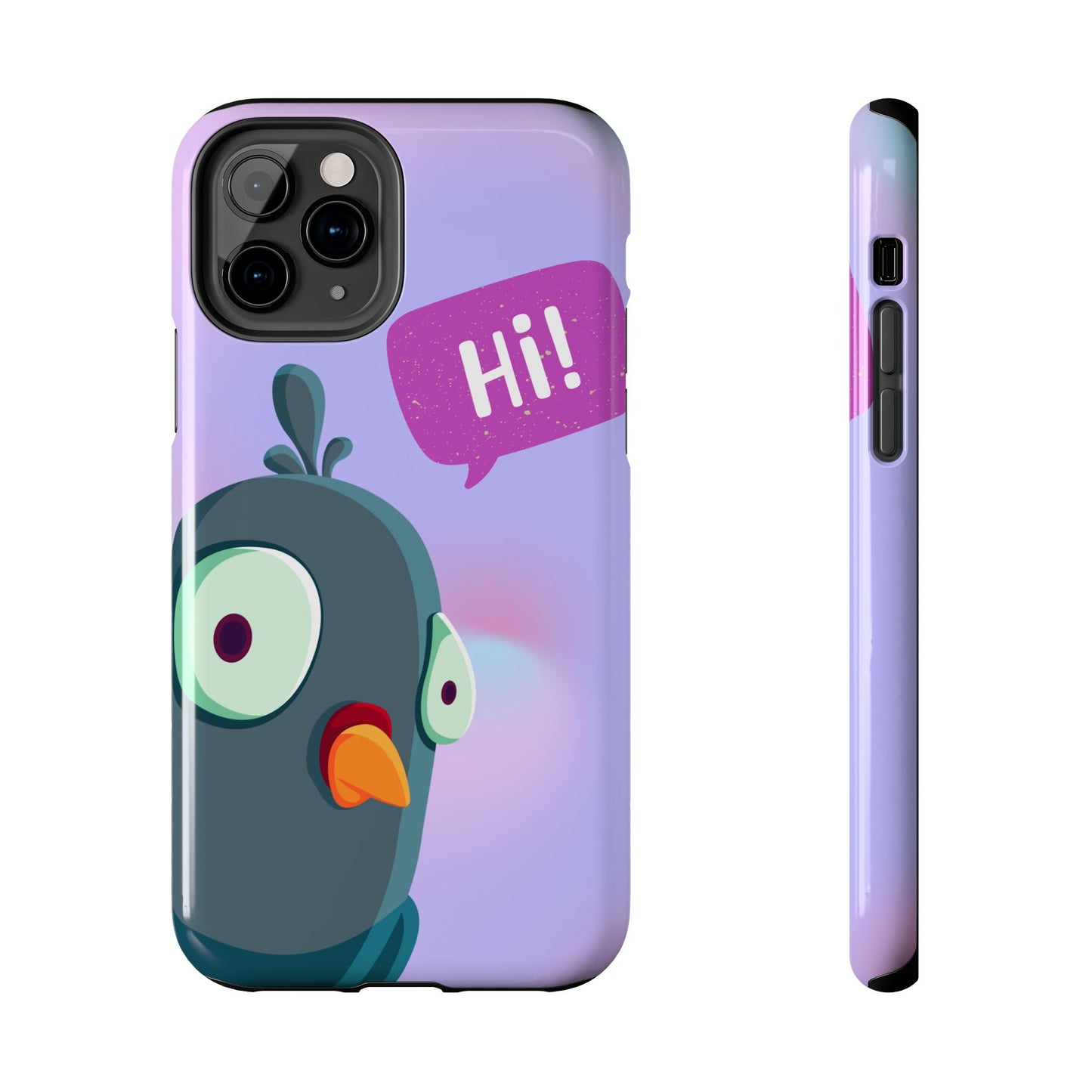 Colorful Cartoon Bird Tough Phone Case - Say Hi!