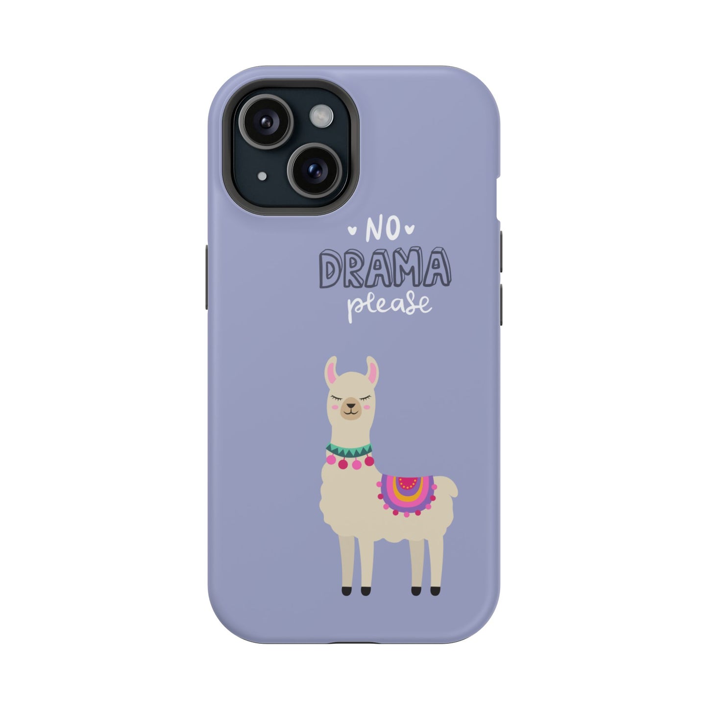 Cute Llama - No Drama MAGNETIC Tough Phone Case