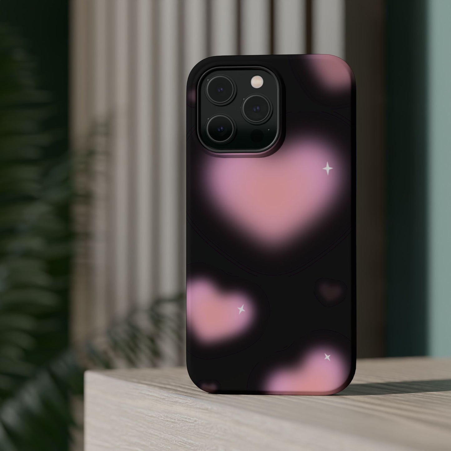 Romantic Pink Heart Pattern MAGNETIC Phone Case