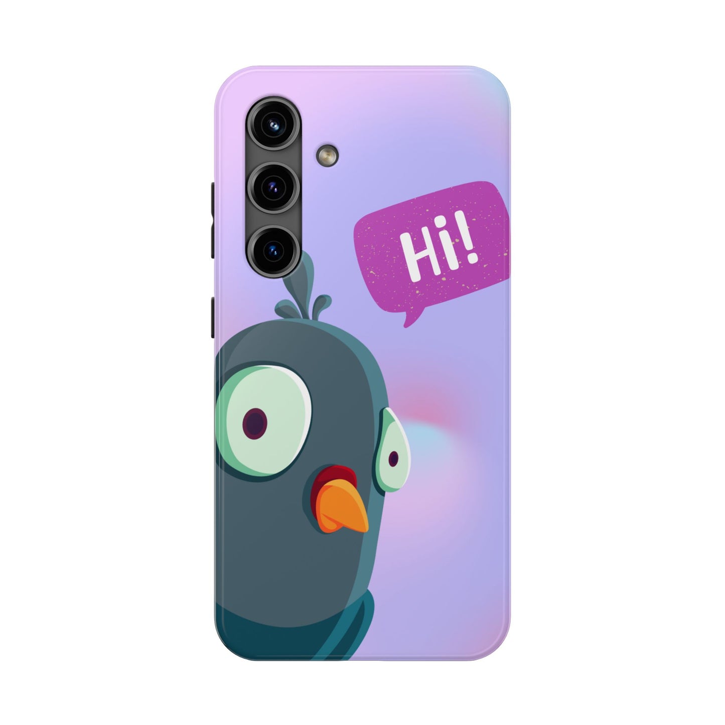 Colorful Cartoon Bird Tough Phone Case - Say Hi!