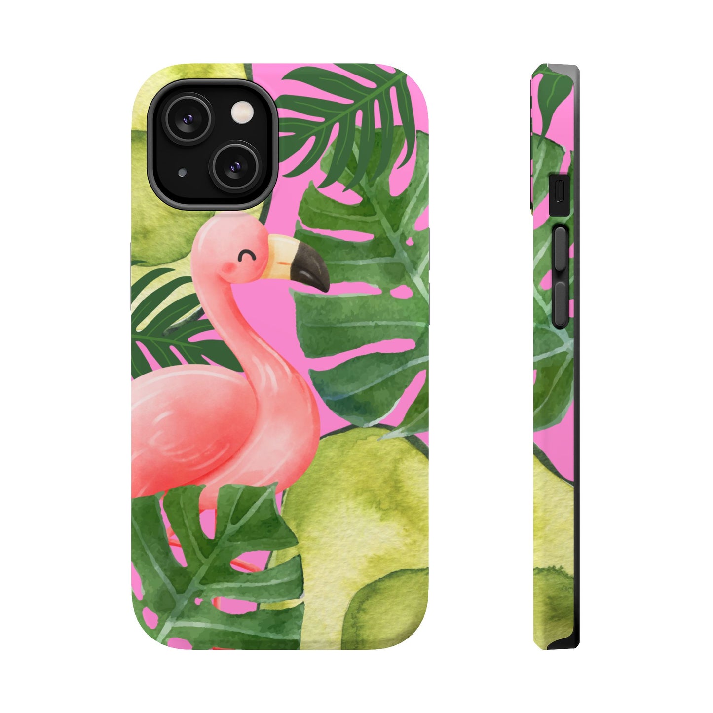 Tropical Flamingo, Cute, Summer Vibes MAGNETIC Tough Phone Case