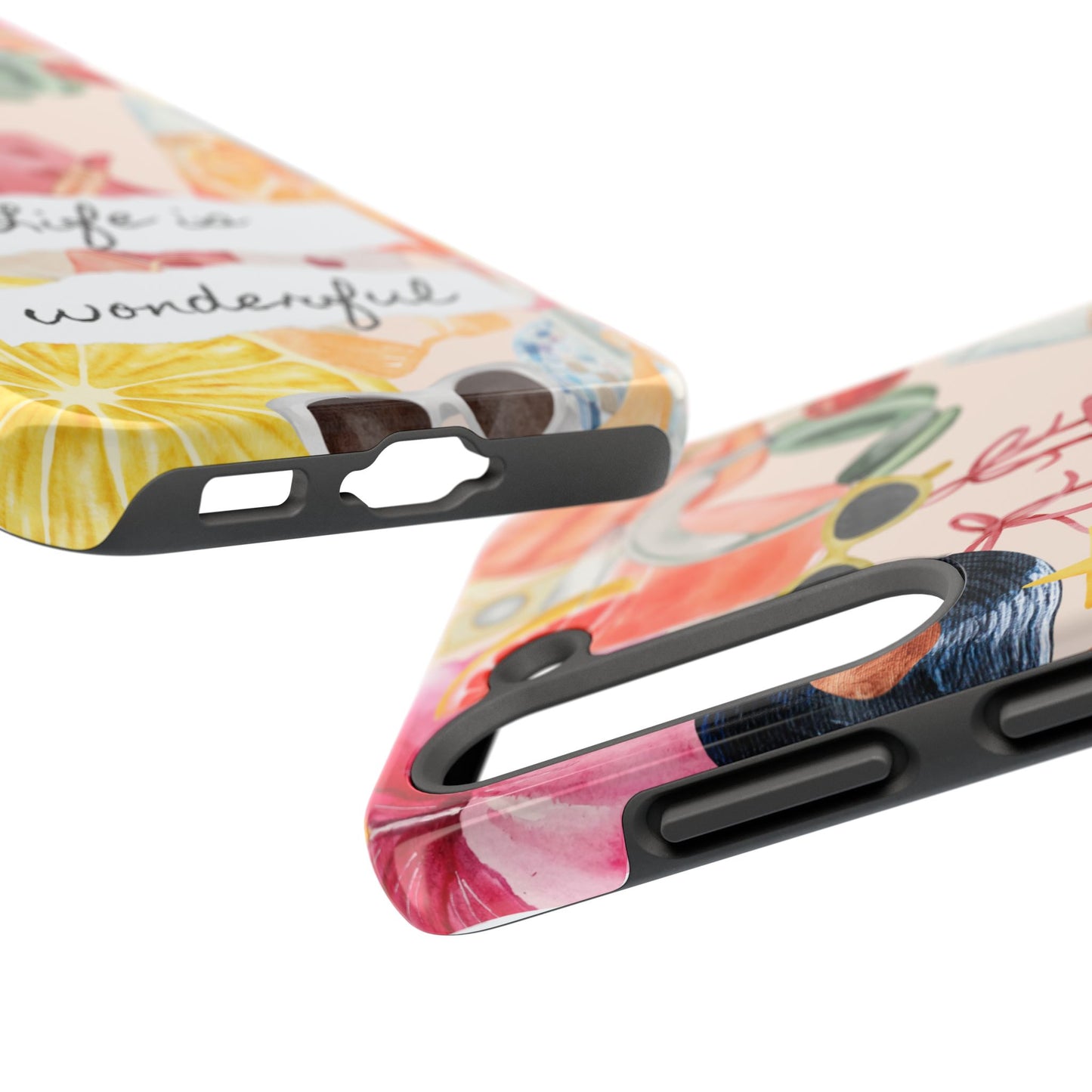 Life is Wonderful, Stylish Phone Cover, Cute Phone Accessory, Gift for Her, Summer Vibe Phone Case