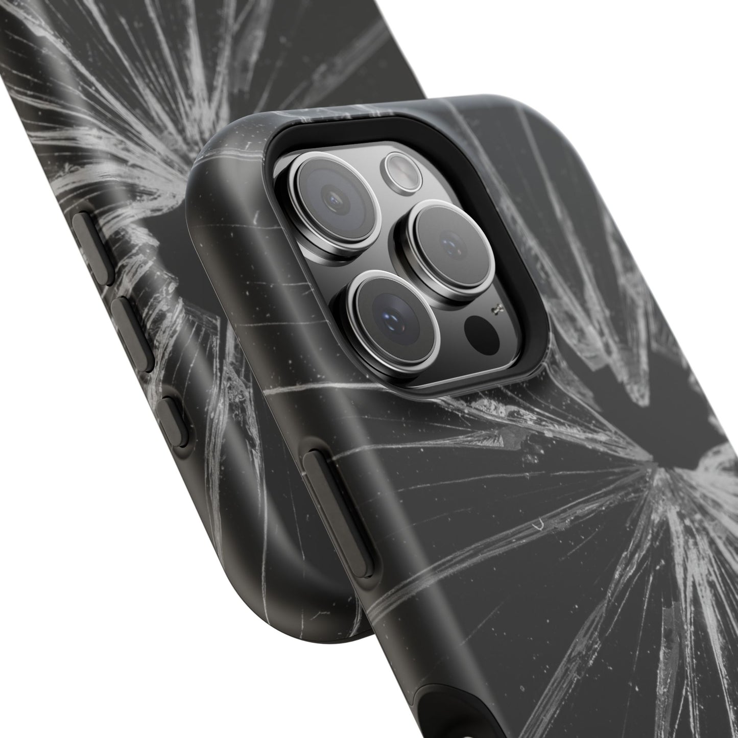 Durable Magnetic FOCUS Broken Glass Stylish Tough Case