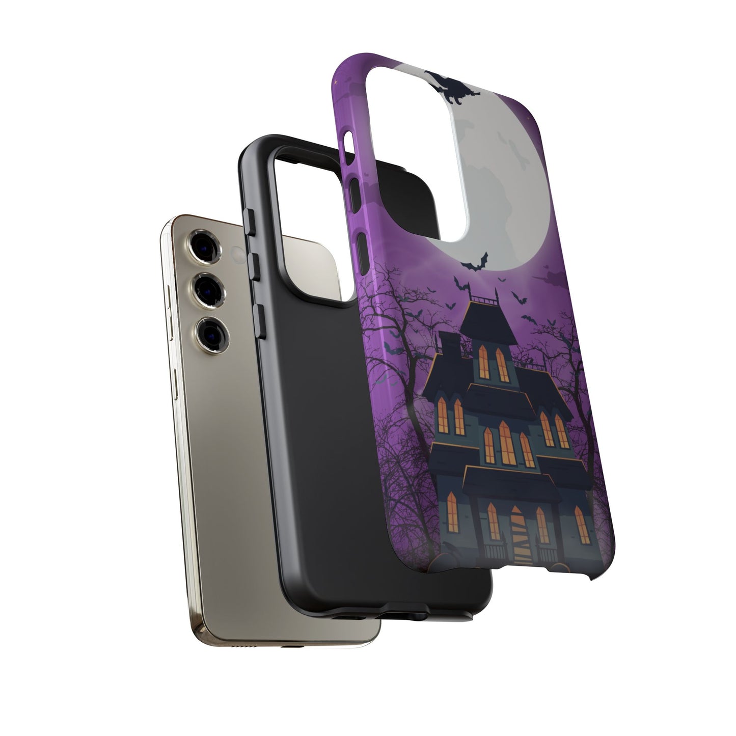 Halloween Haunted, Spooky House, Witchy Vibe Phone Case for Samsung