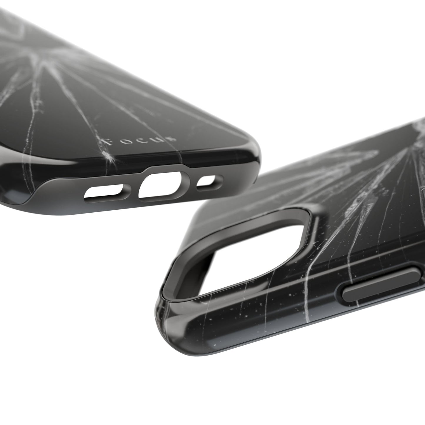 Durable Magnetic FOCUS Broken Glass Stylish Tough Case