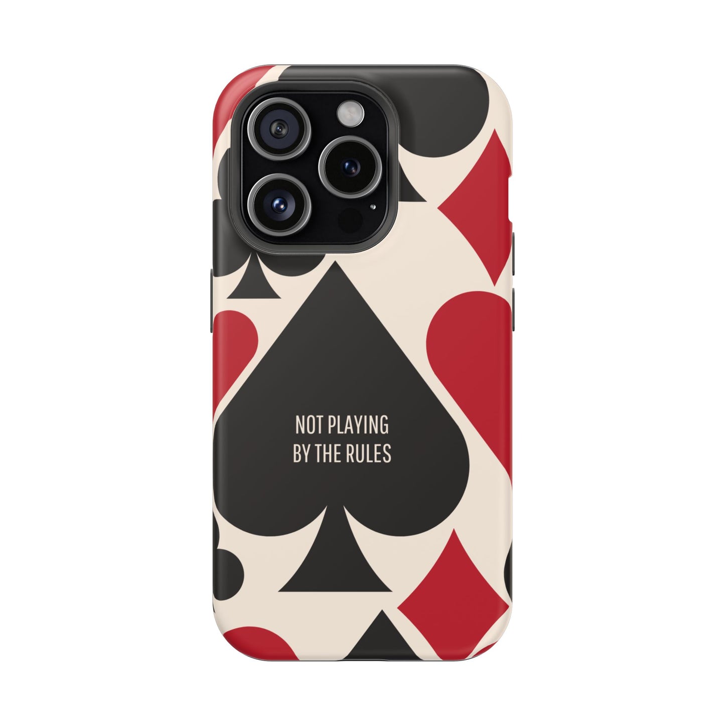Bold Playing Card Tough Phone Case - Not Playing by the Rules for Iphone