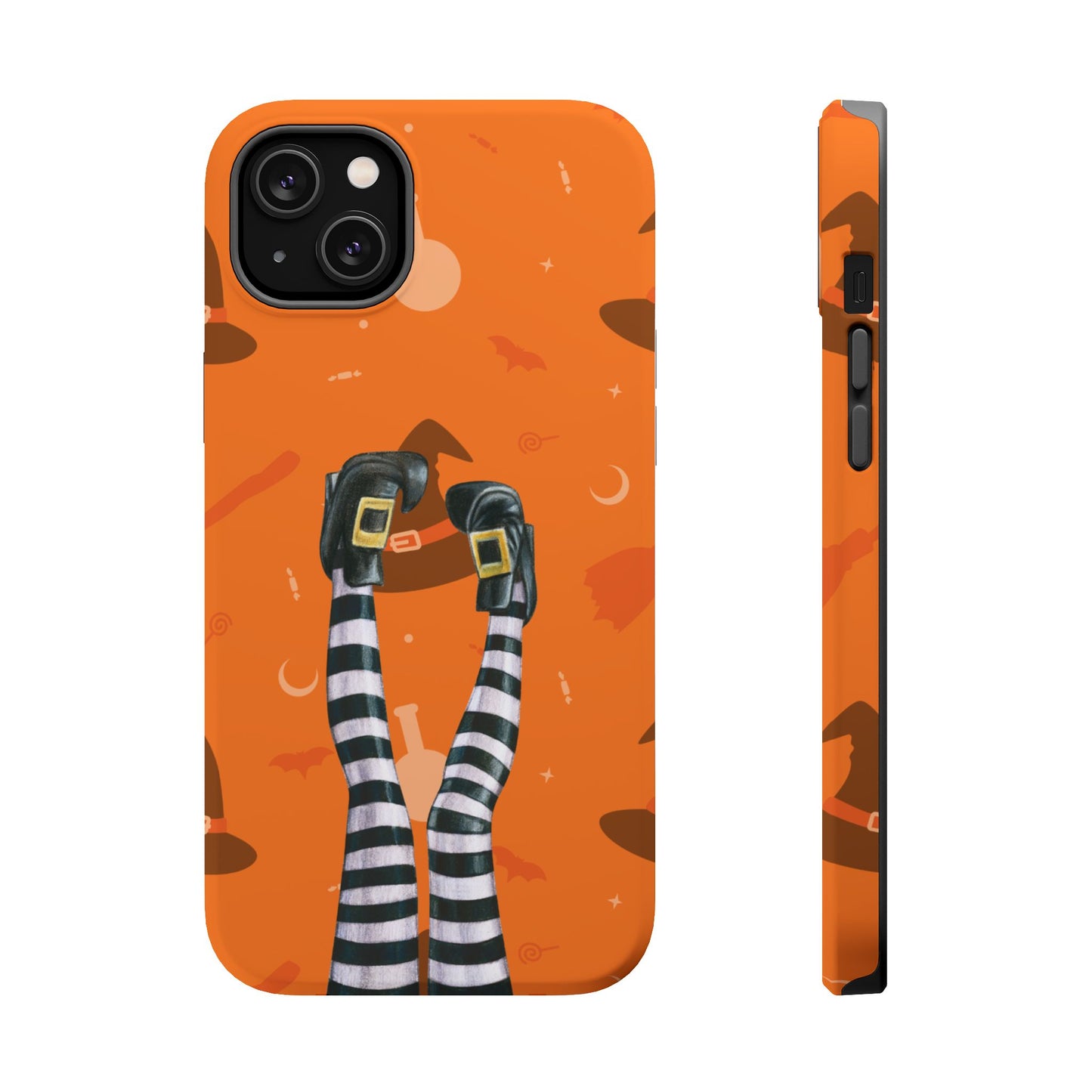 Halloween Magnetic Phone Case, Spooky Design, Witch Legs for Iphone