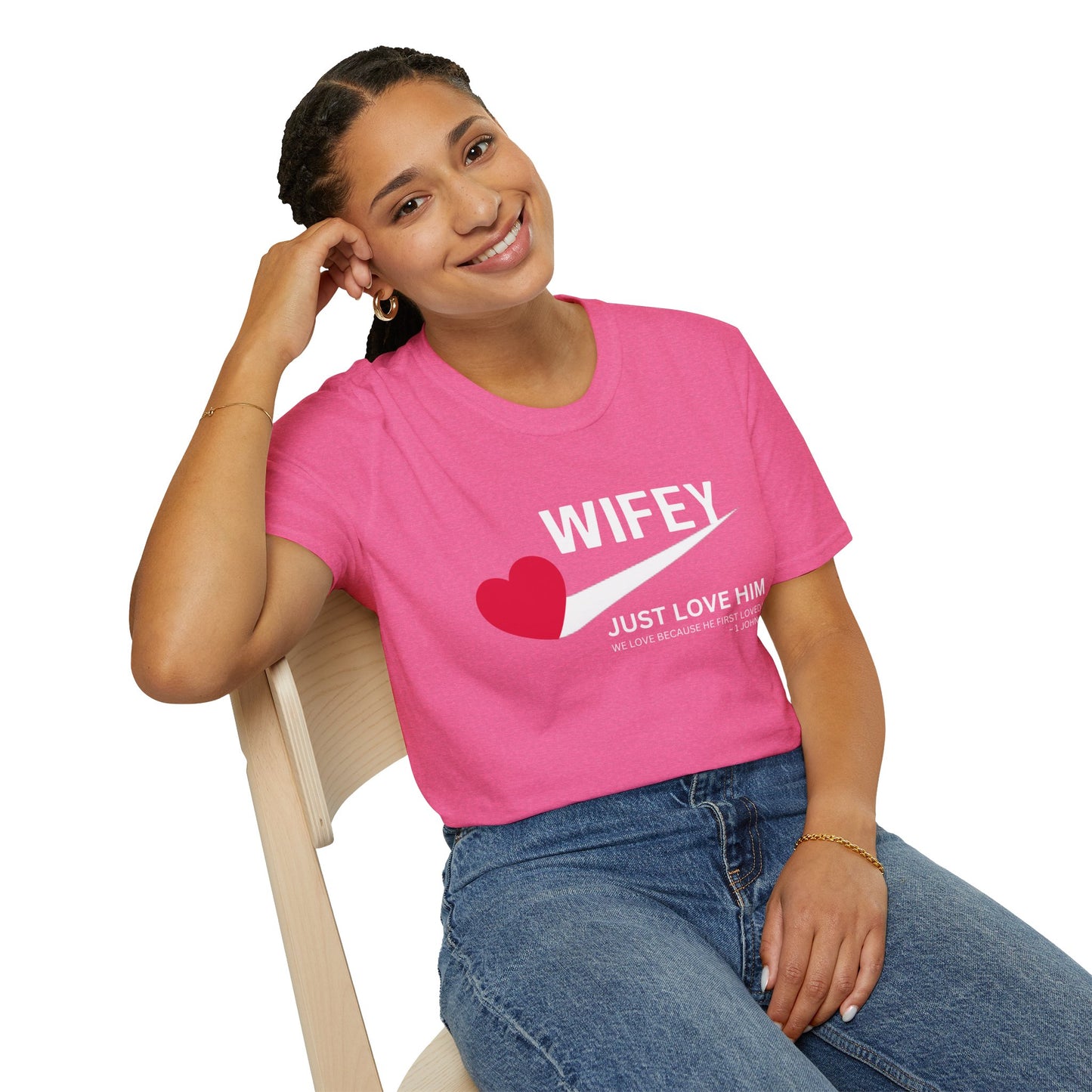 Wifey Just Love Him T-Shirt for Anniversaries & Valentine’s Day