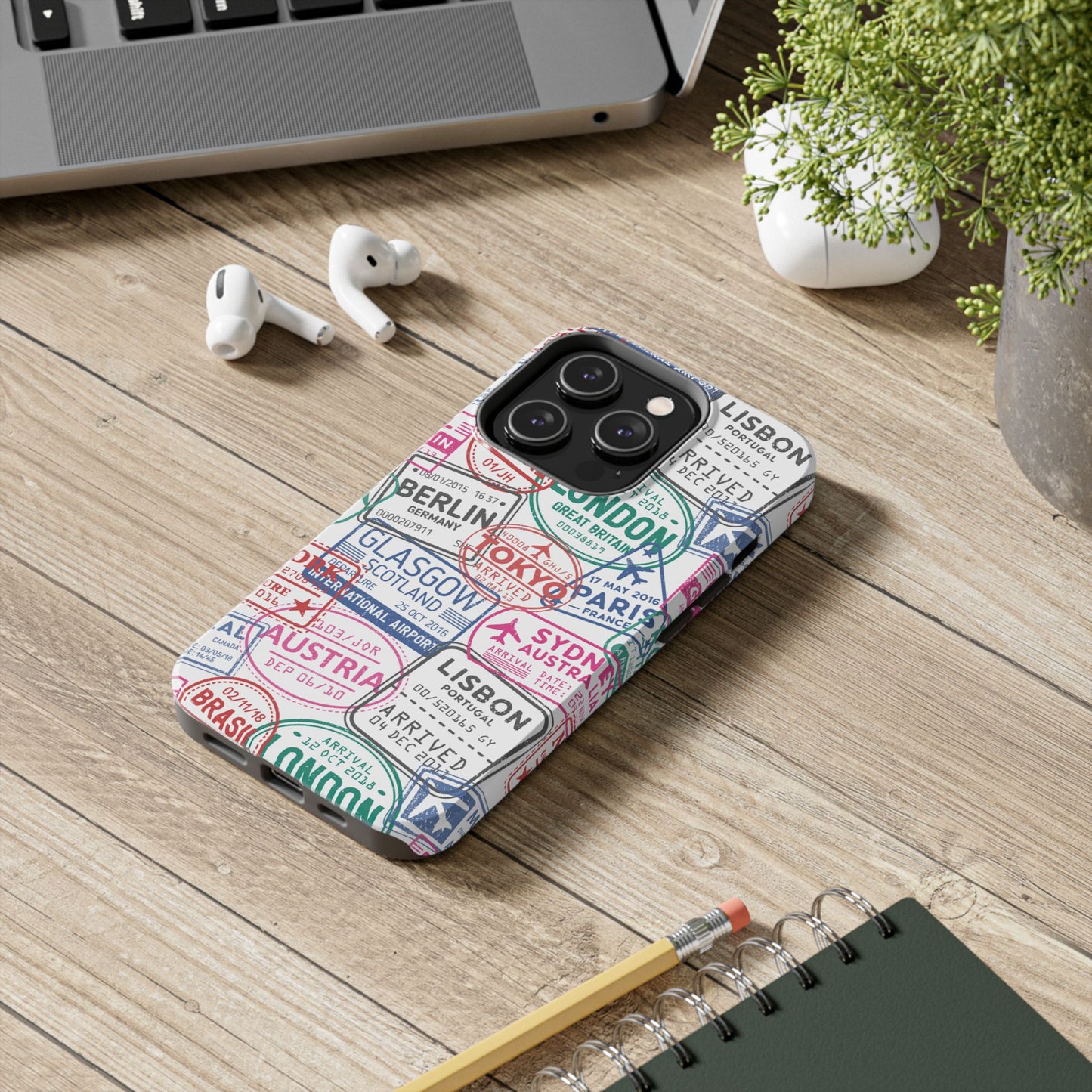 Travel-Inspired, Passport, Travelers, Adventure Stamp, Unique Phone Case