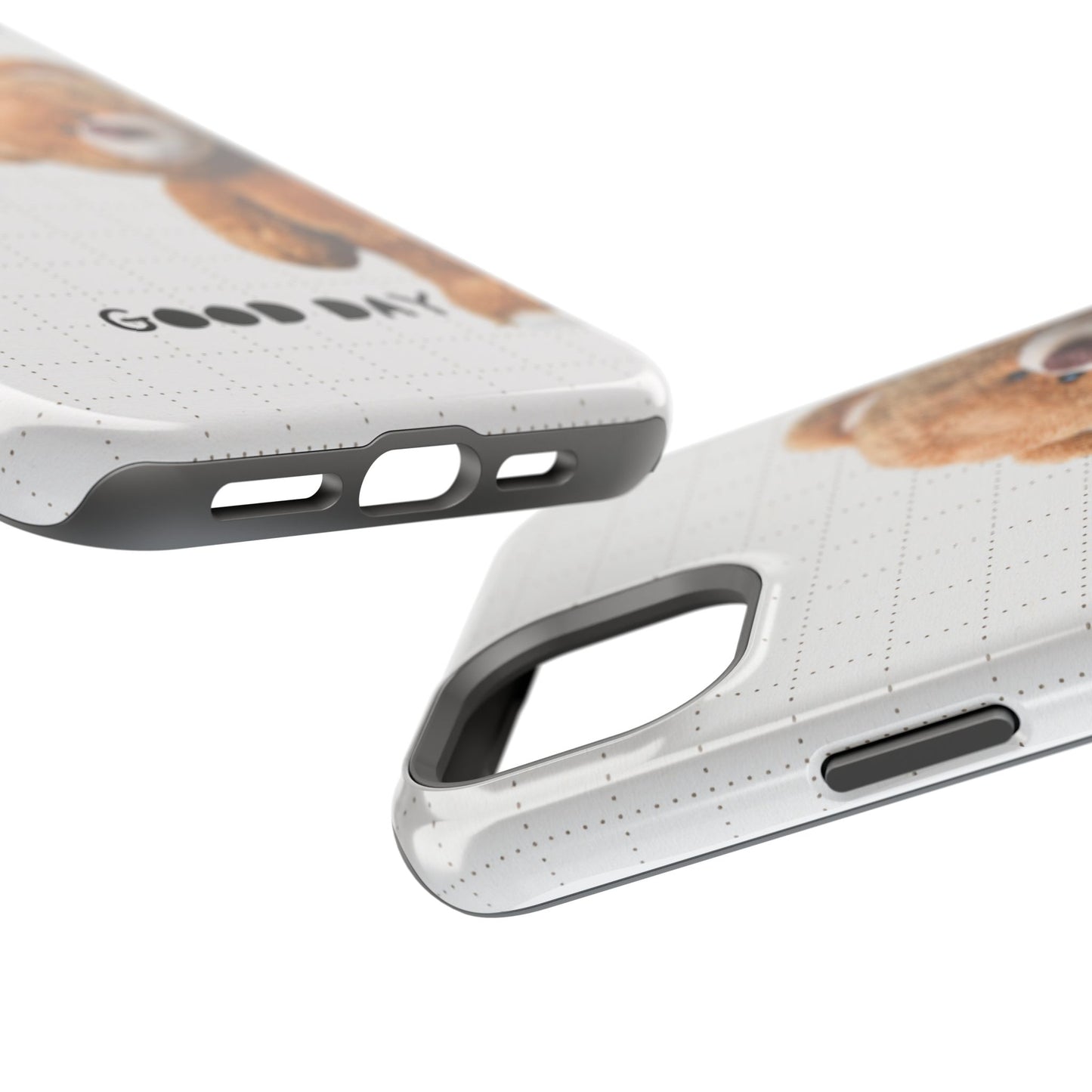 Good Day Teddy Bear MAGNETIC Phone Cases, Cute, Gift for Friends, Teddy Bear Lover's Case