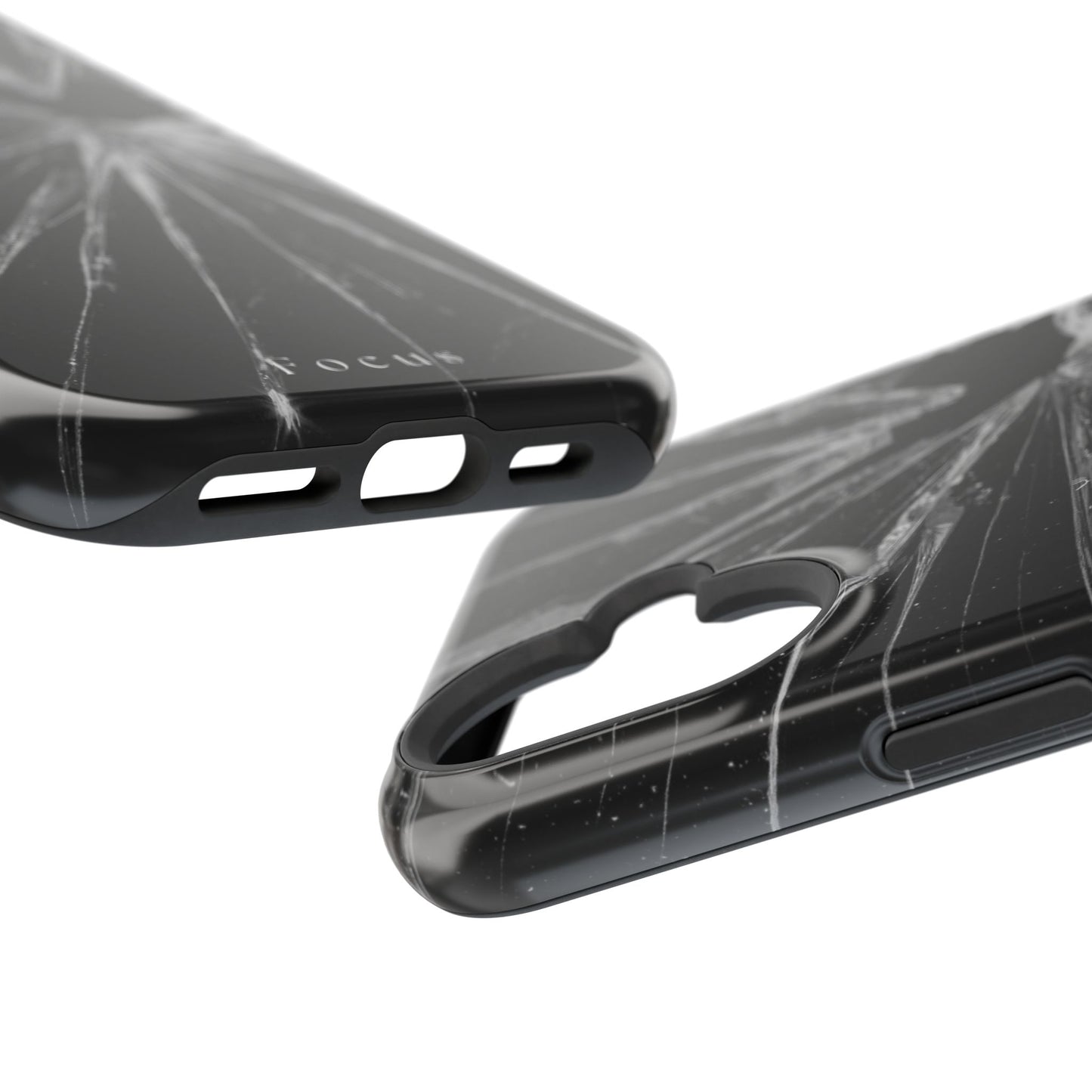 Durable Magnetic FOCUS Broken Glass Stylish Tough Case