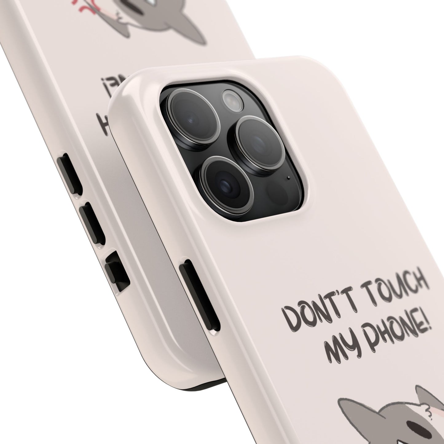 Funny Cat - Don't Touch My Phone! Tough Phone Case