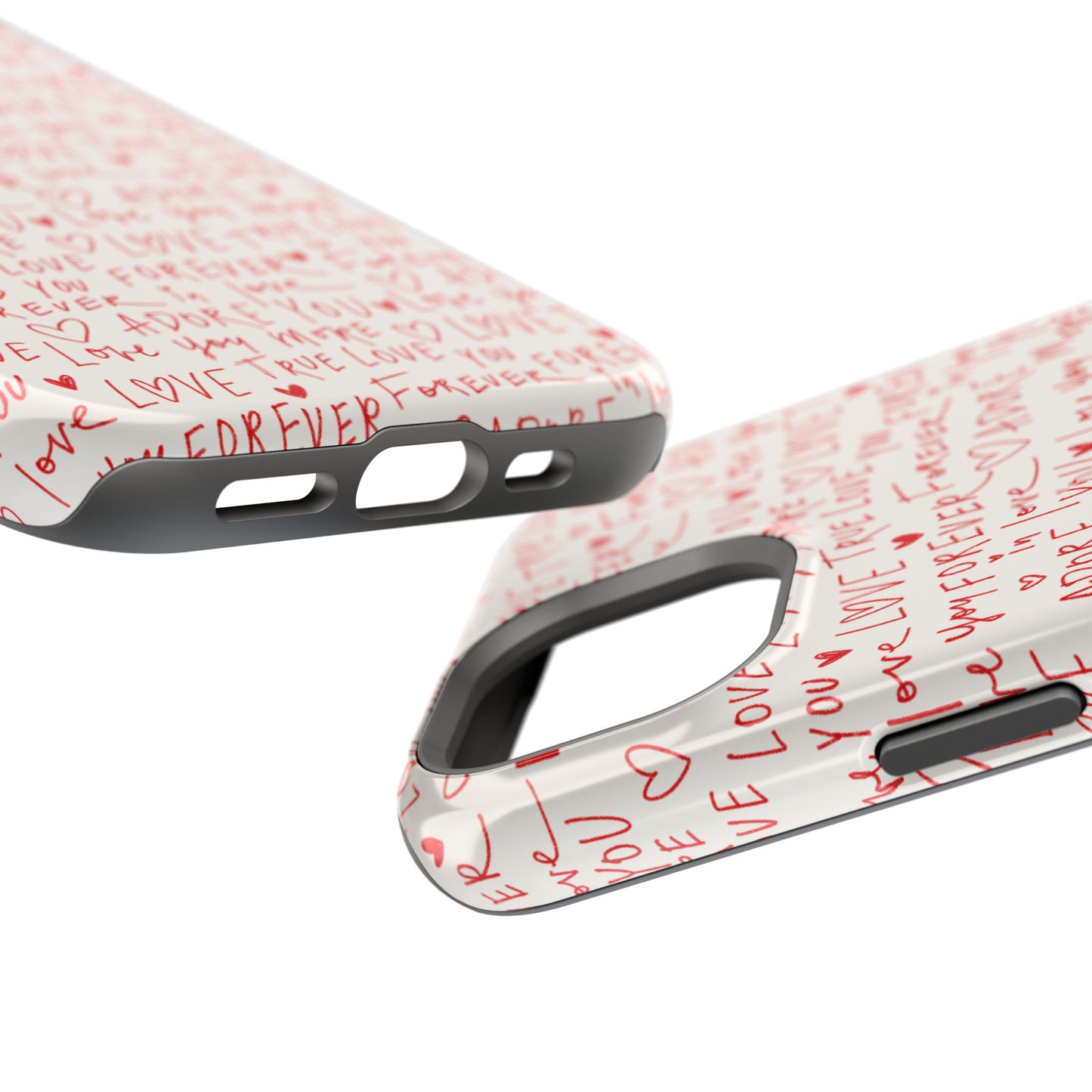 Love Hearts MAGNETIC Tough Case for iPhone, Cute Heart Design, Adore You Case, True Love Protection