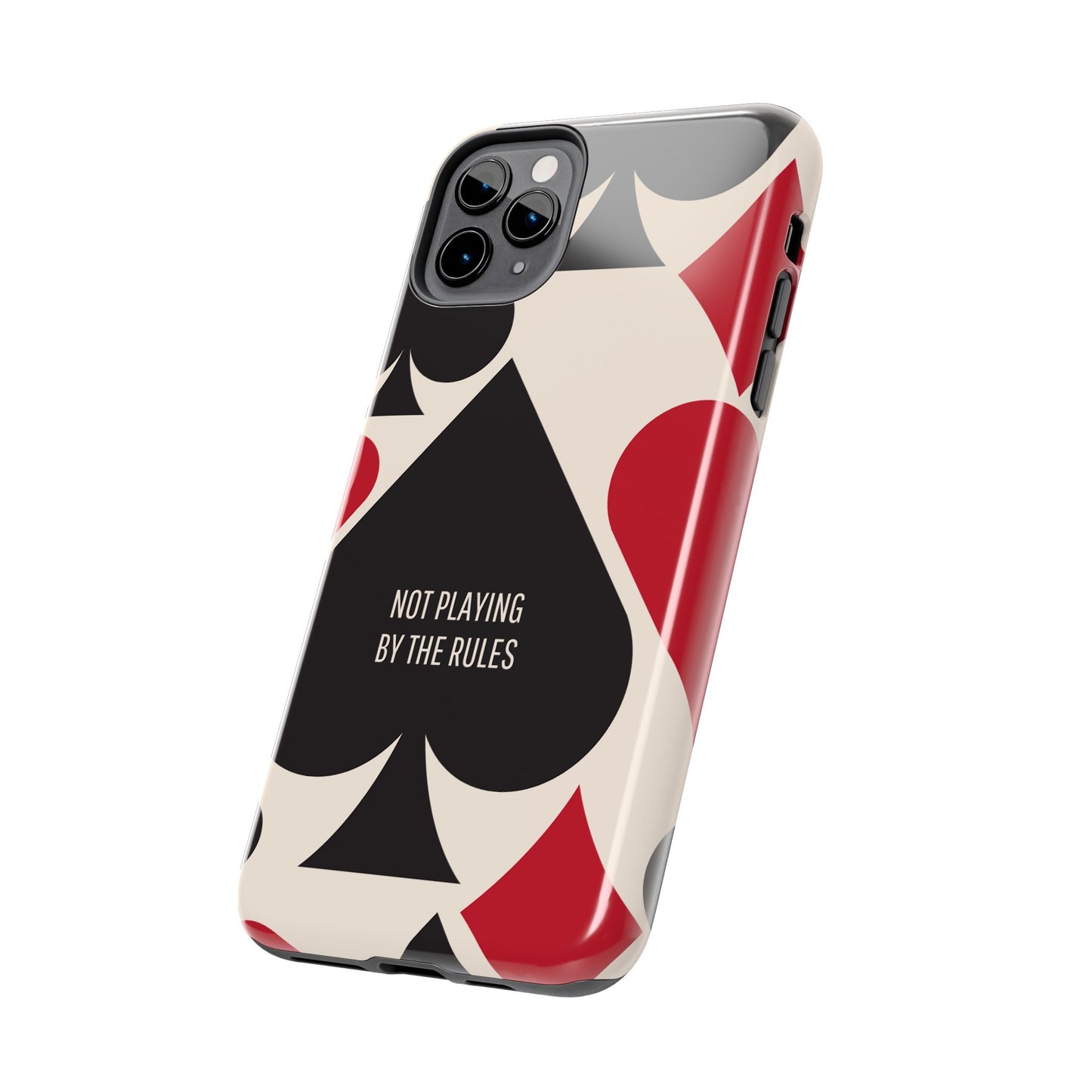 Bold Playing Card Tough Phone Case - Not Playing by the Rules