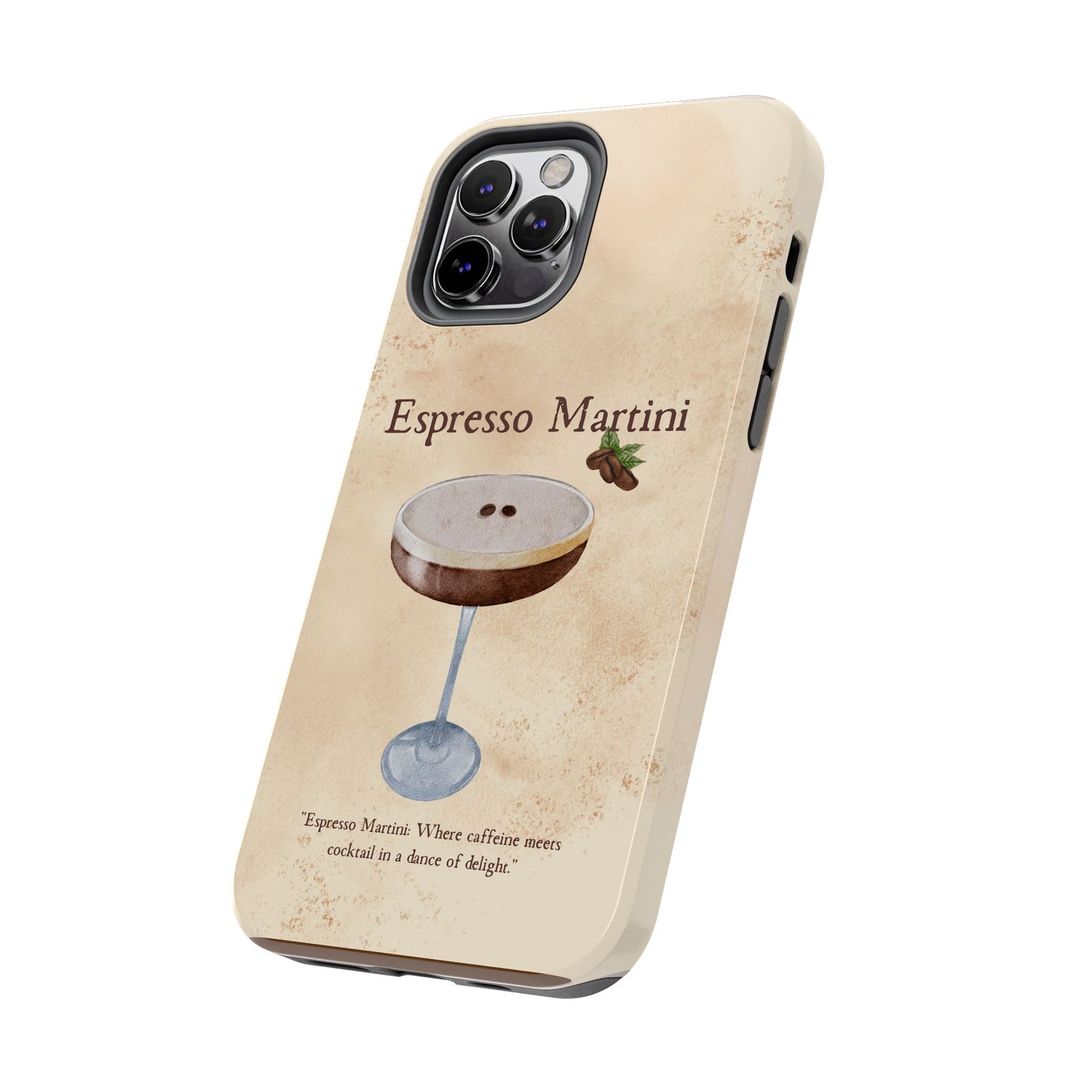 Espresso Martini Tough Phone Cases | Stylish Drink Design | Unique Gift for Cocktail Lovers | Perfect for Any Occasion