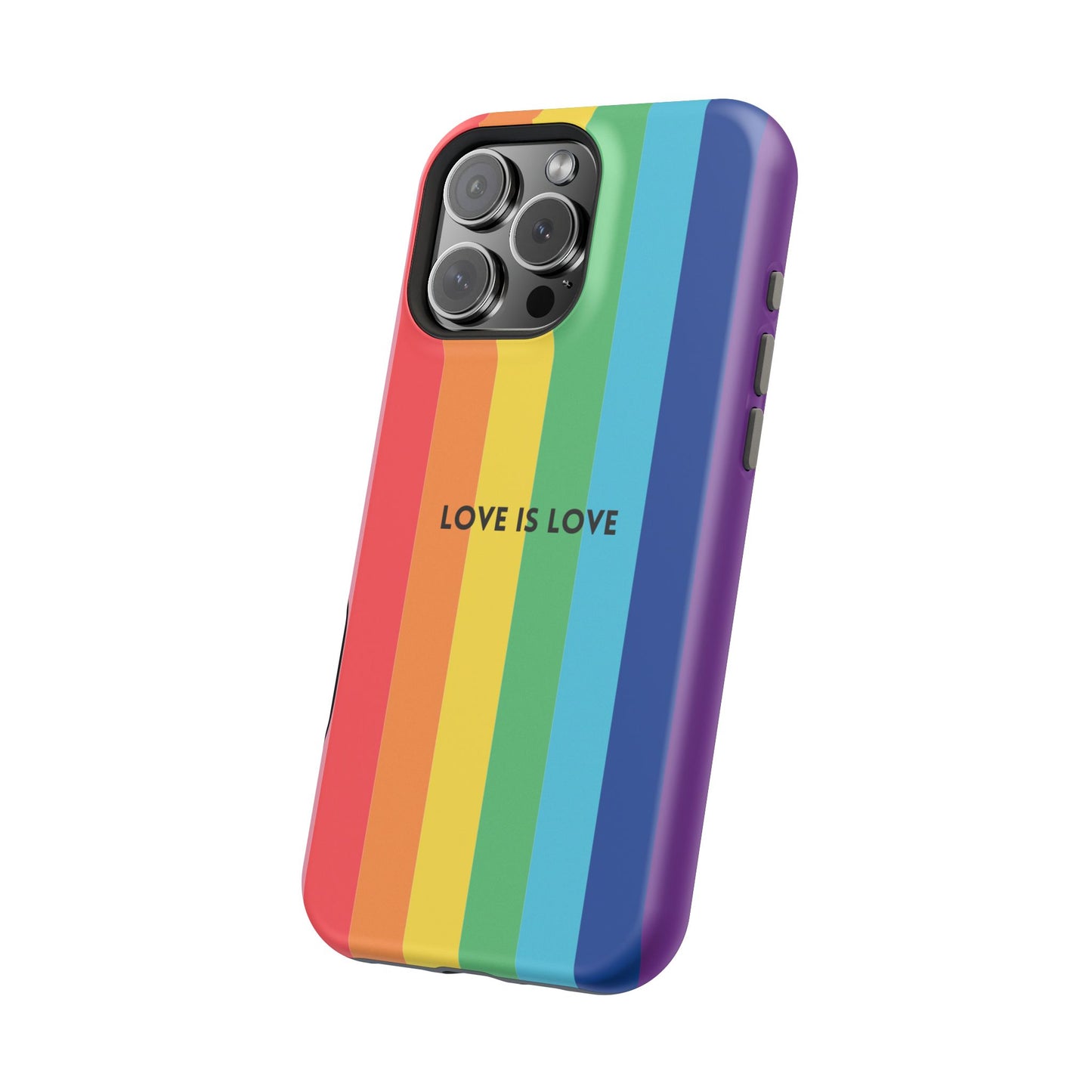 lOVE IS LOVE- Rainbow, LGBTQ+ Pride MAGNETIC Phone Case