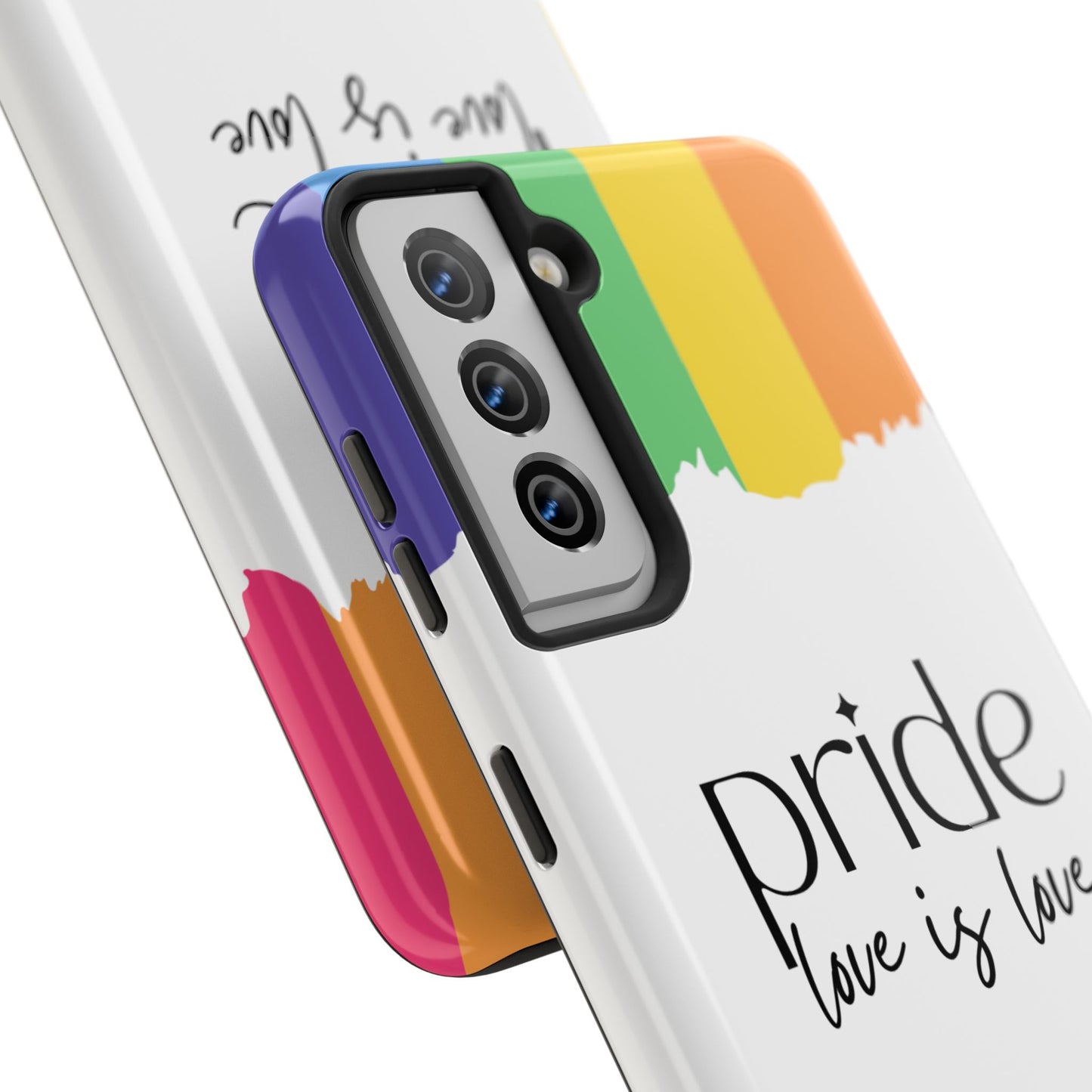 Pride - Love is Love, LGBTQ+, Rainbow Tough Phone Case