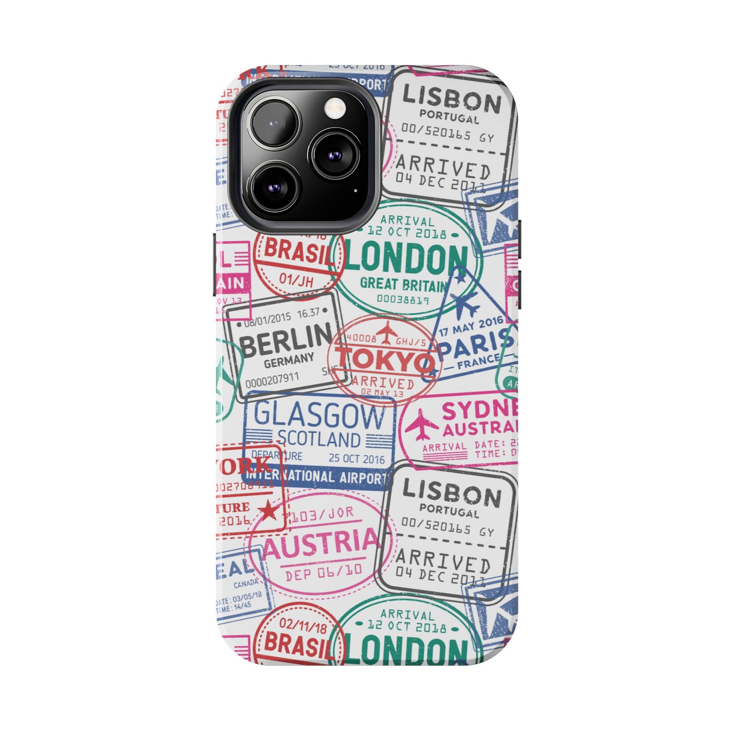 Travel-Inspired, Passport, Travelers, Adventure Stamp, Unique Phone Case